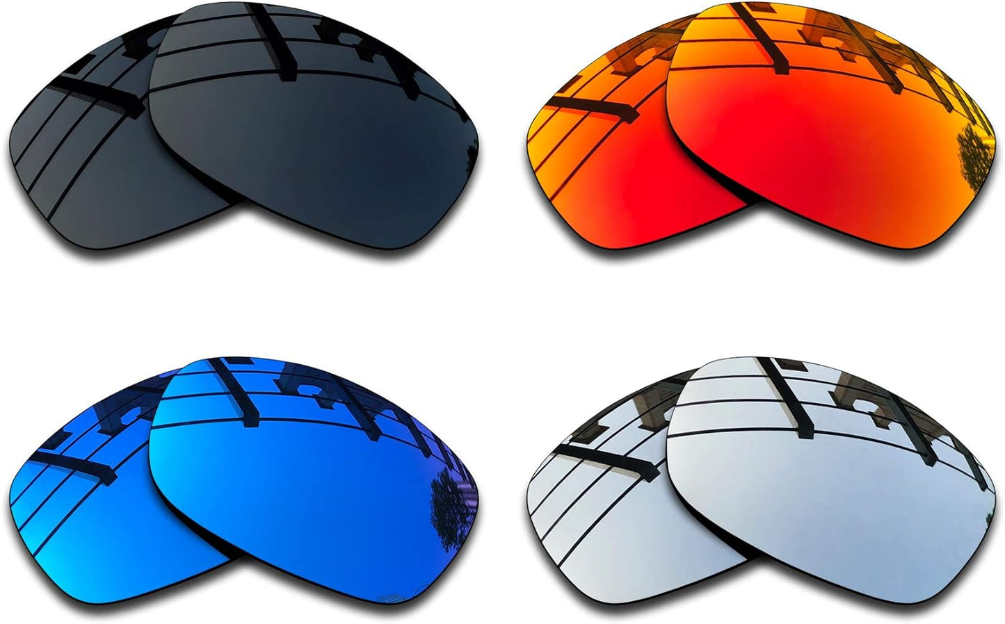 SEEABLE Premium Polarized Mirror Replacement Lenses for Oakley Sideways Sunglasses