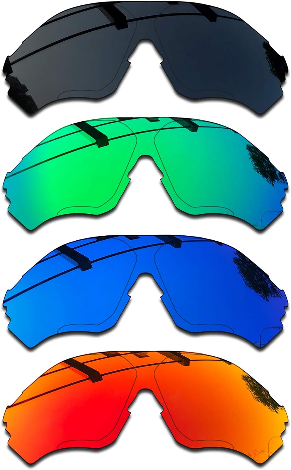 SEEABLE Premium Polarized Mirror Replacement Lenses for Oakley EV Zero Range OO9327 Sunglasses