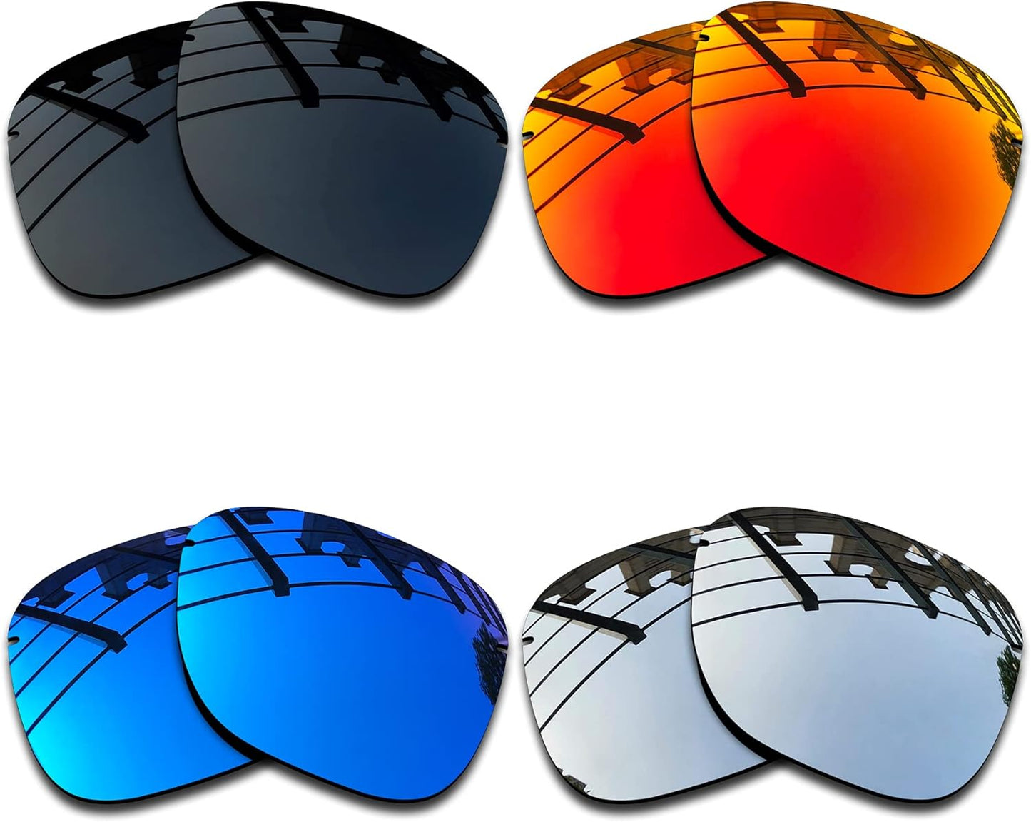 SEEABLE Premium Polarized Mirror Replacement Lenses for Oakley Tailhook OO4087 Sunglasses