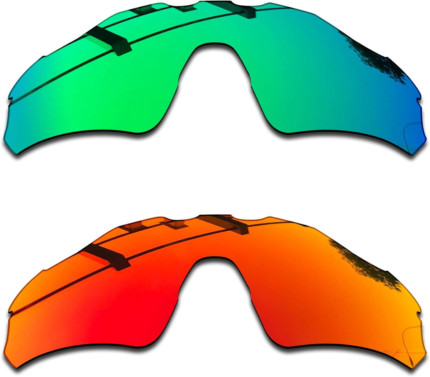 SEEABLE Premium Polarized Mirror Replacement Lenses & Rubber Kit for Oakley Radar EV Path OO9208 Sunglasses