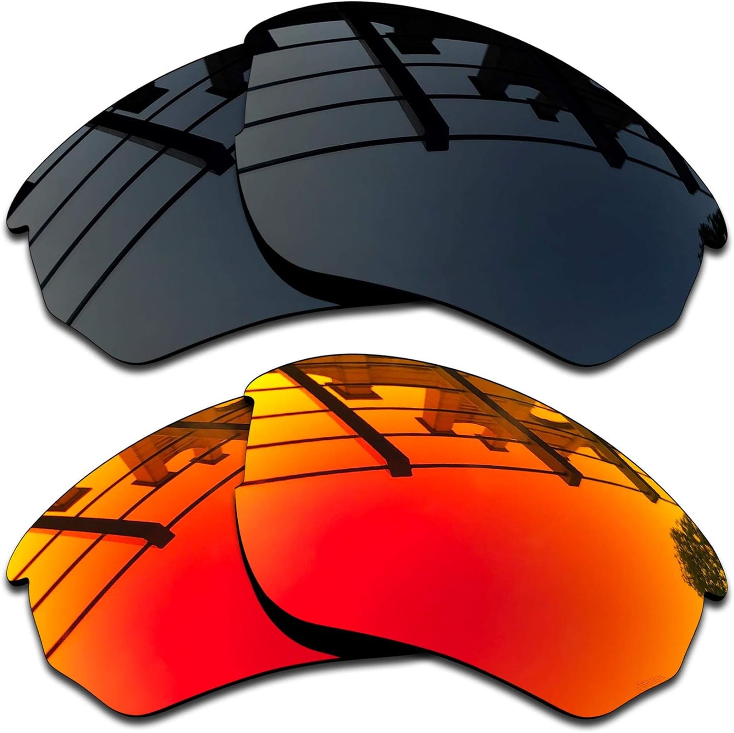 SEEABLE Premium Polarized Replacement Lenses & Nose Piece for Oakley Flak Beta OO9363 / Flak Beta Asian Fit (AF) Sunglasses