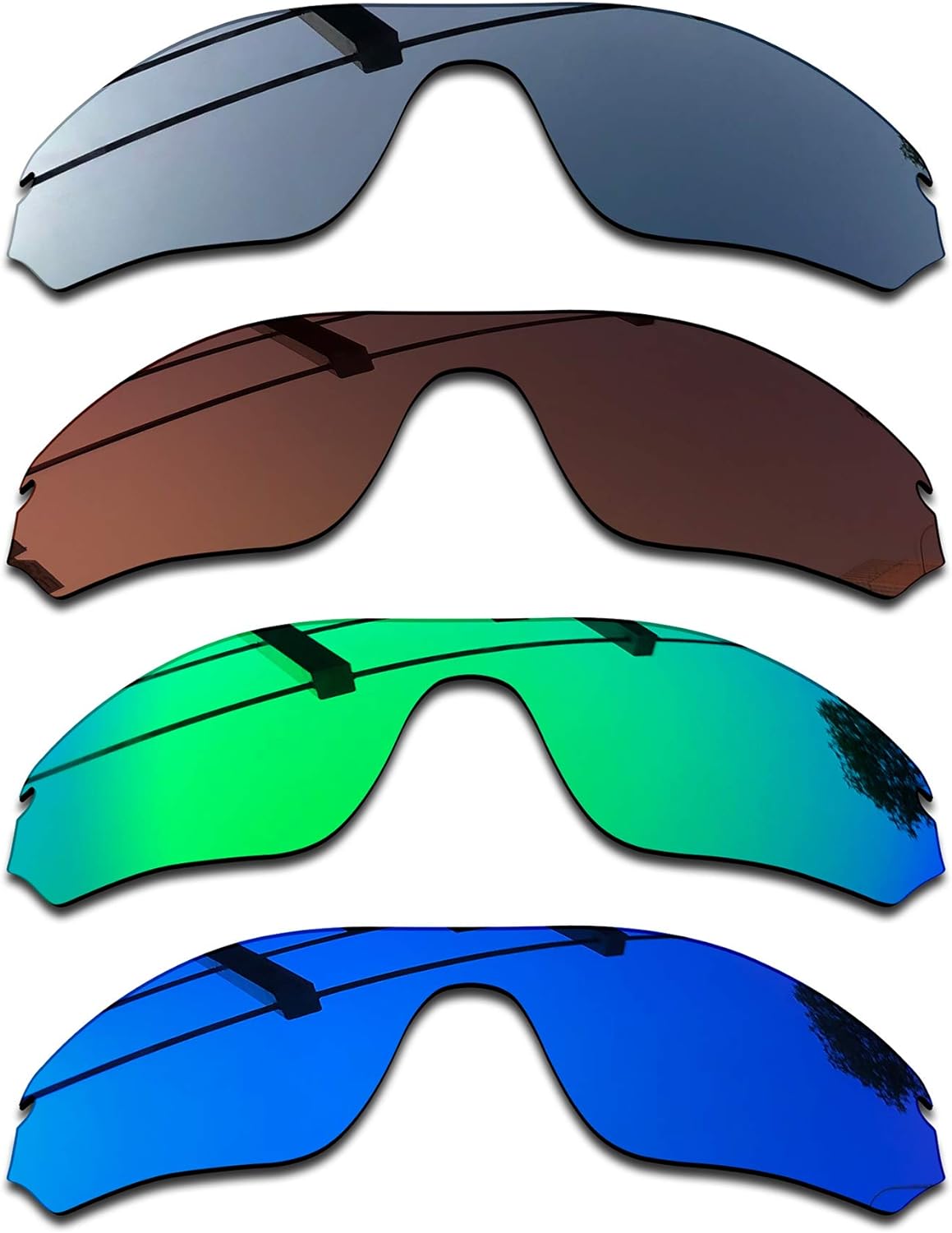SEEABLE Premium Polarized Mirror Replacement Lenses for Oakley Radar Edge OO9184 Sunglasses