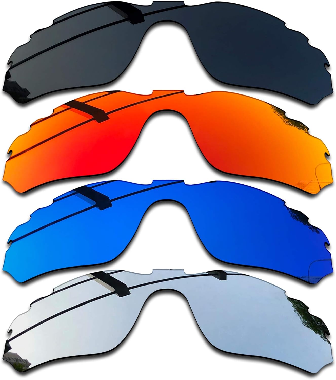 SEEABLE Premium Polarized Mirror Replacement Lenses for Oakley Radar Edge Vented OO9184 Sunglasses