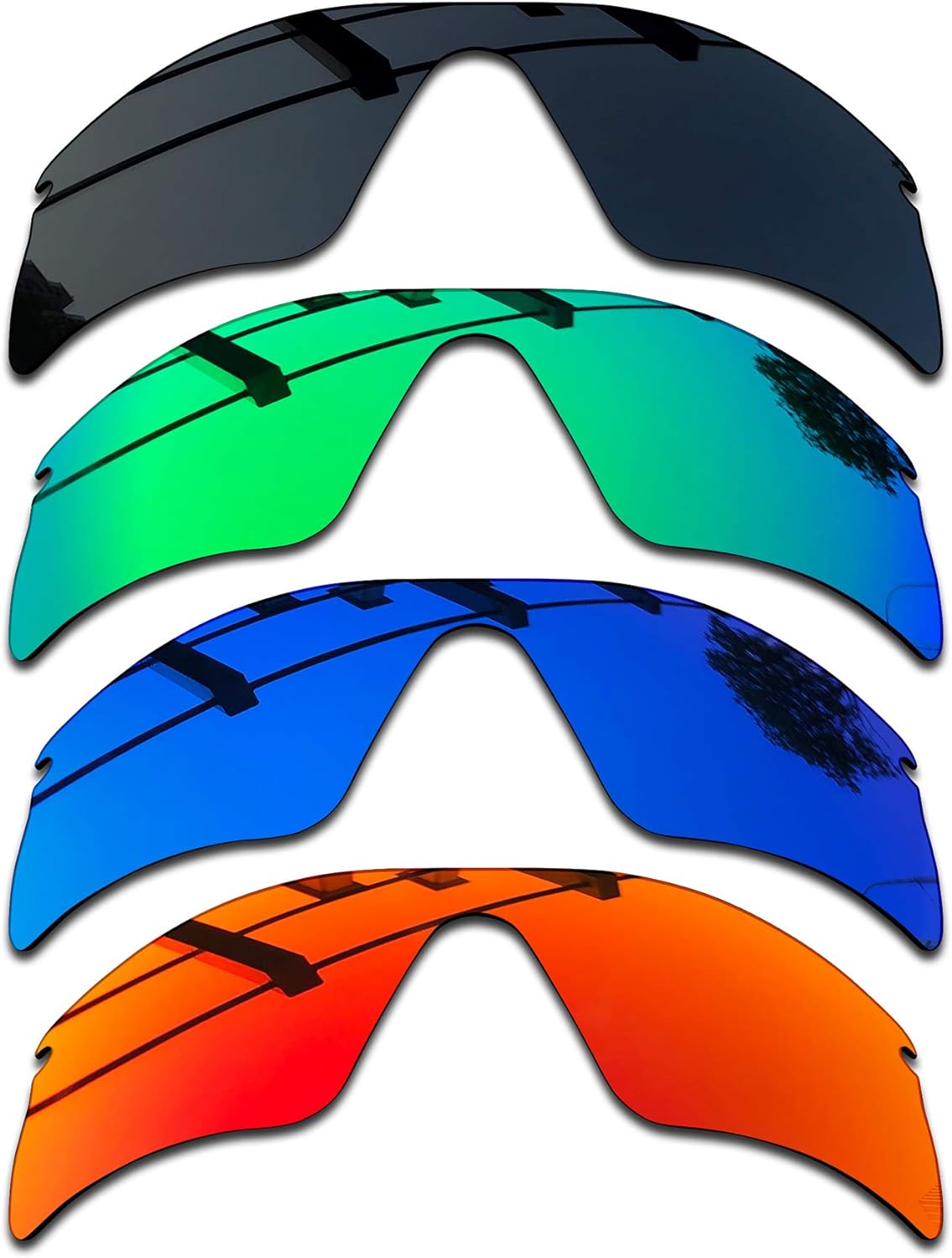 SEEABLE Premium Polarized Mirror Replacement Lenses for Oakley Radar Range Sunglasses