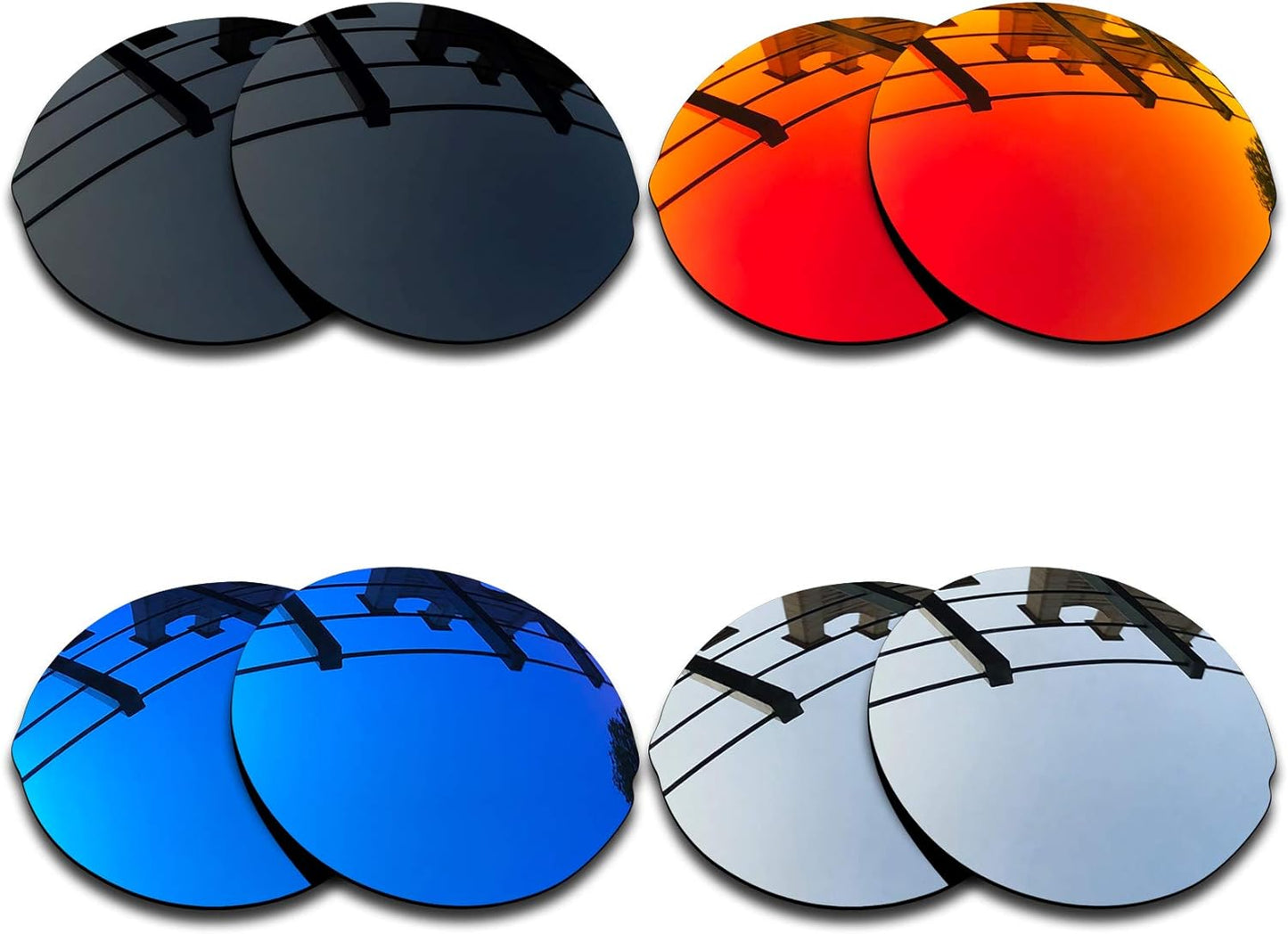SEEABLE Premium Polarized Mirror Replacement Lenses for Oakley Madman OO6019 Sunglasses