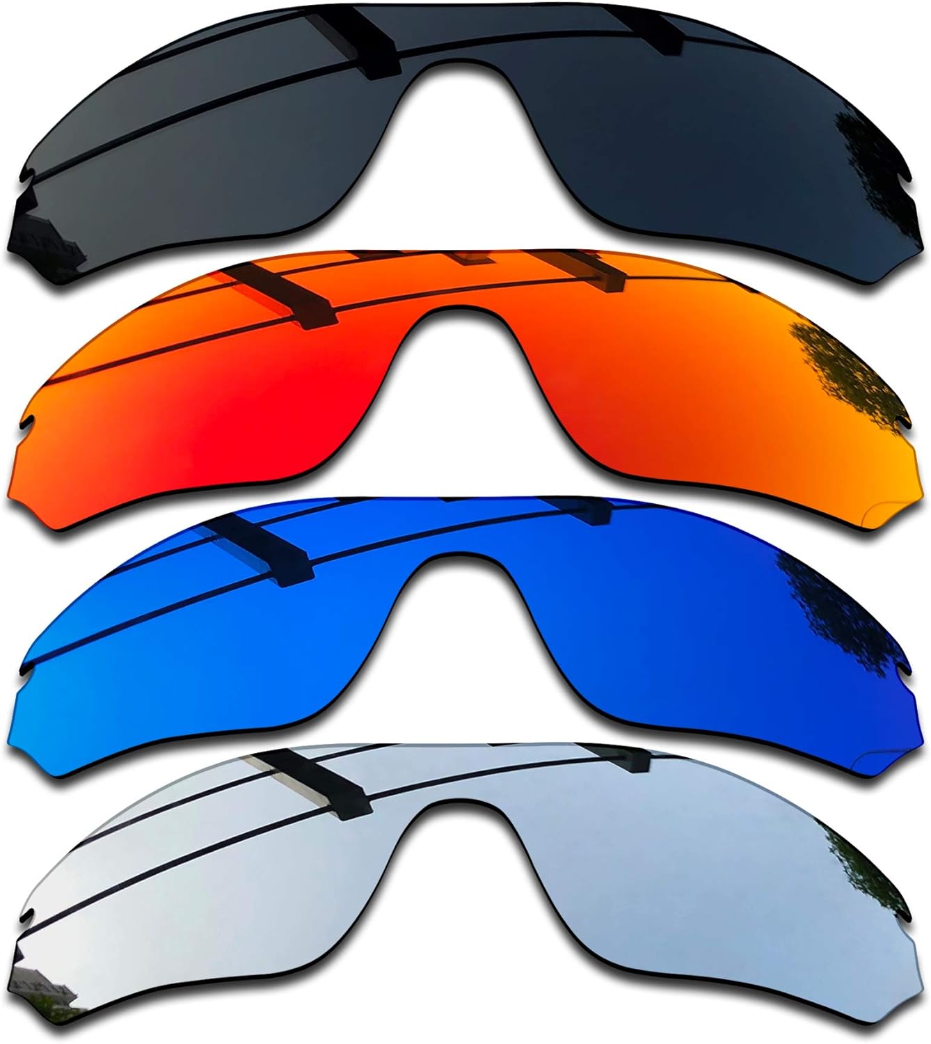 SEEABLE Premium Polarized Mirror Replacement Lenses for Oakley Radar Edge OO9184 Sunglasses