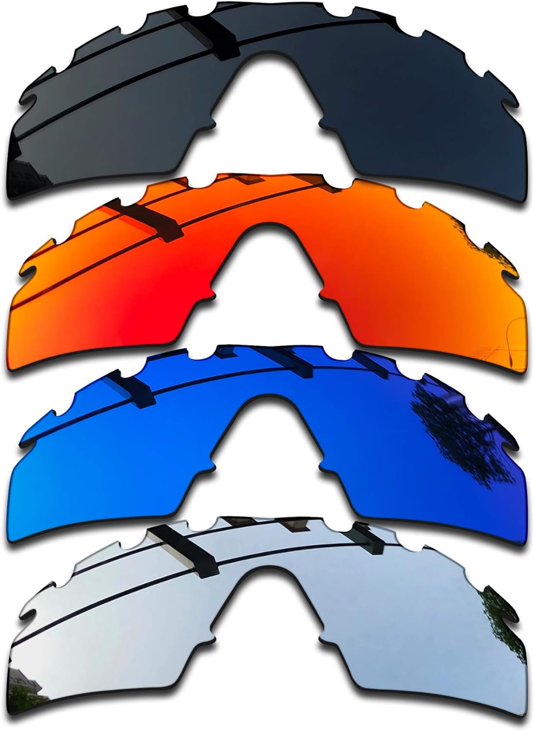 SEEABLE Premium Polarized Mirror Replacement Lenses for Oakley M Frame Strike Vented Sunglasses