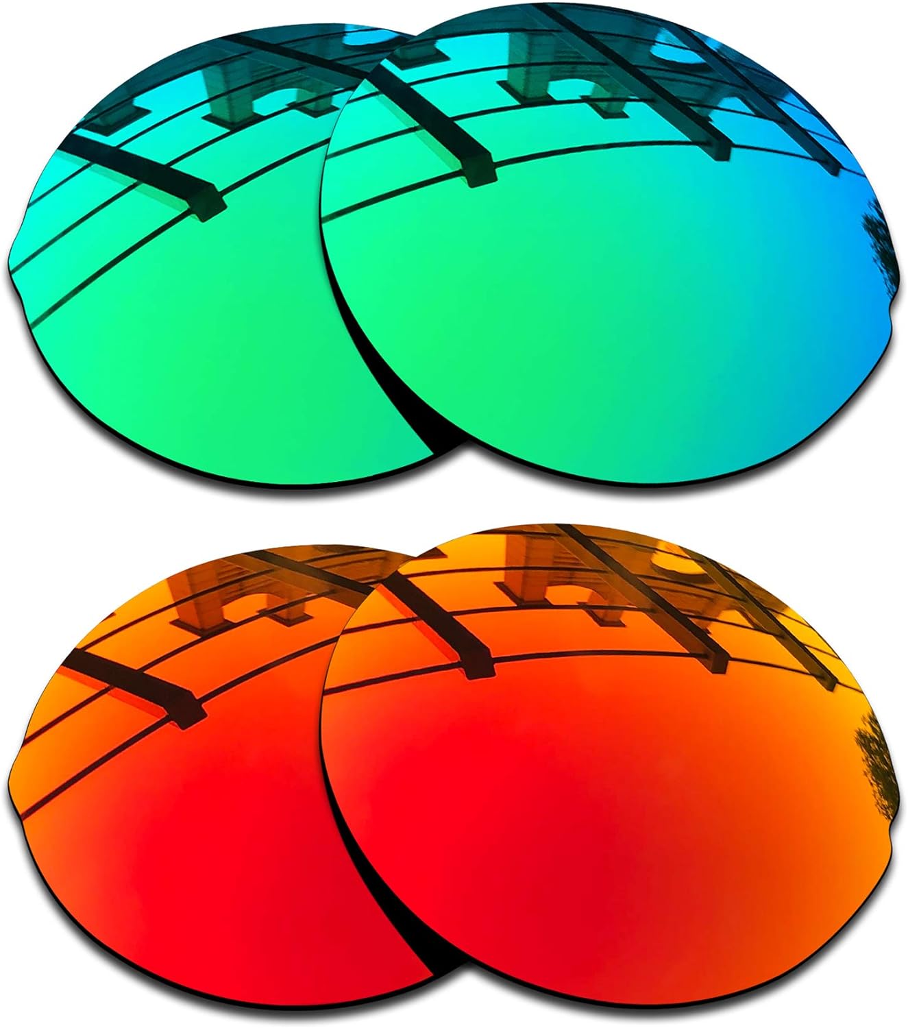 SEEABLE Premium Polarized Mirror Replacement Lenses for Oakley Madman OO6019 Sunglasses