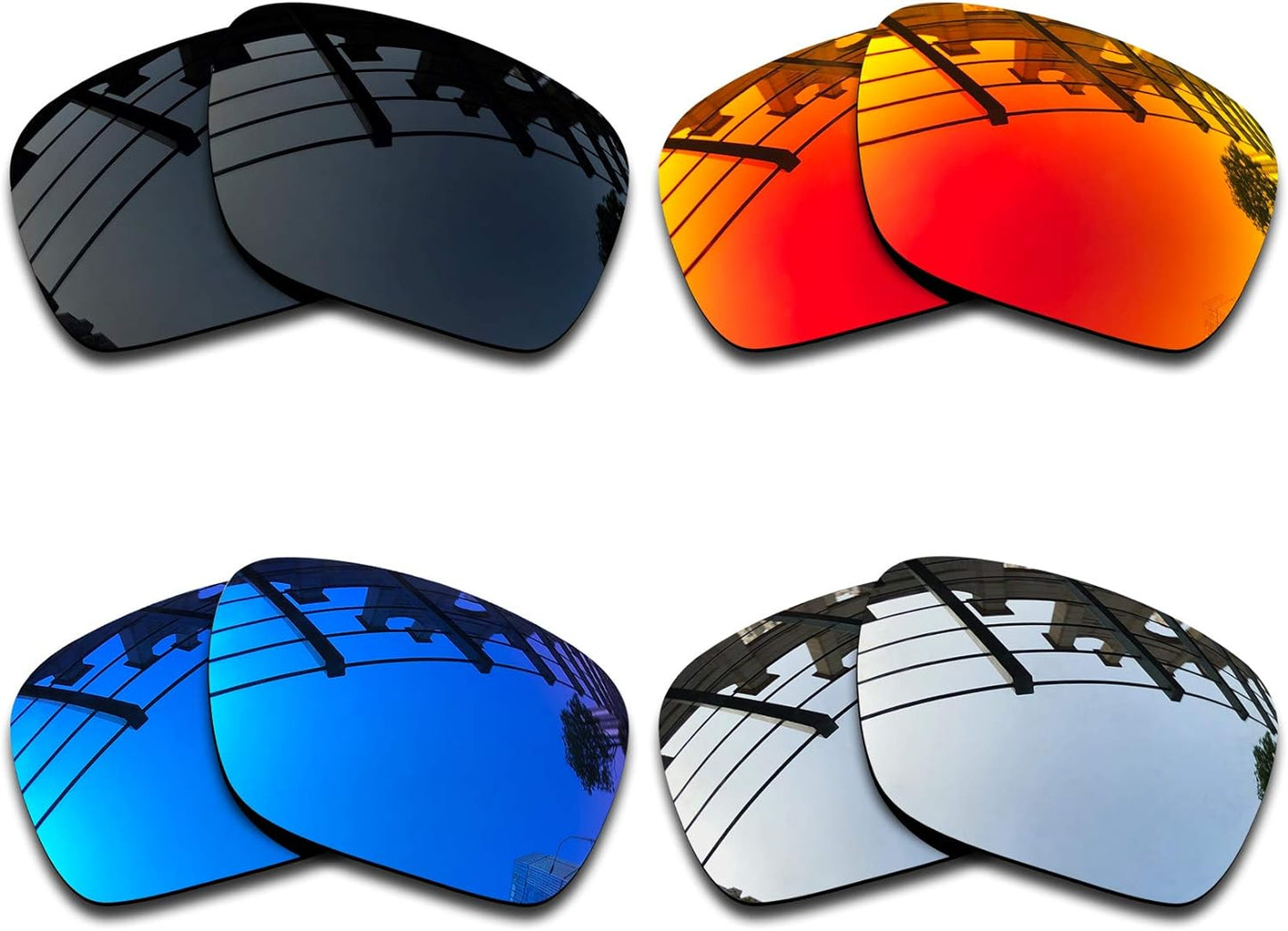 SEEABLE Premium Polarized Mirror Replacement Lenses for Oakley TwoFace OO9189 Sunglasses