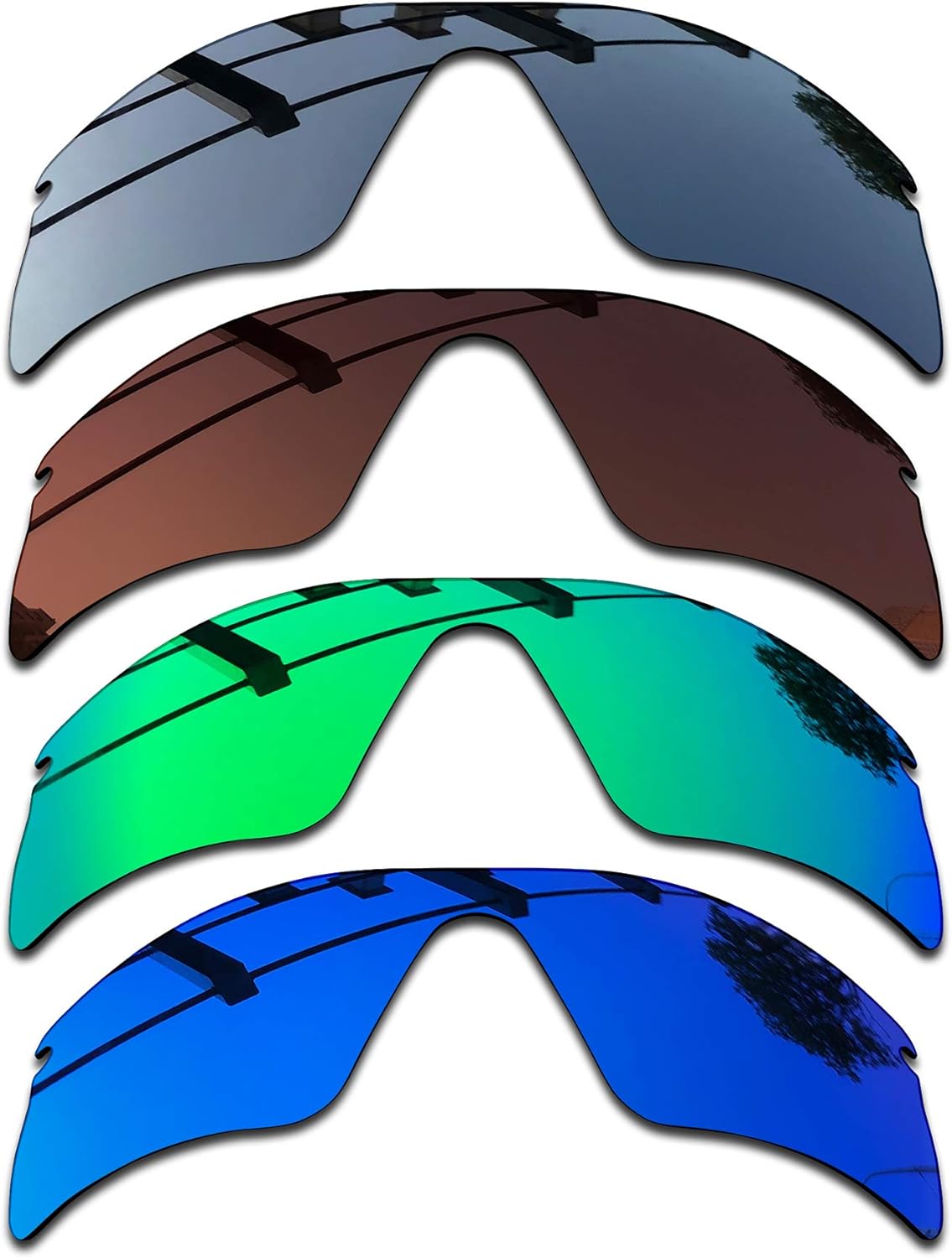 SEEABLE Premium Polarized Mirror Replacement Lenses for Oakley Radar Range Sunglasses