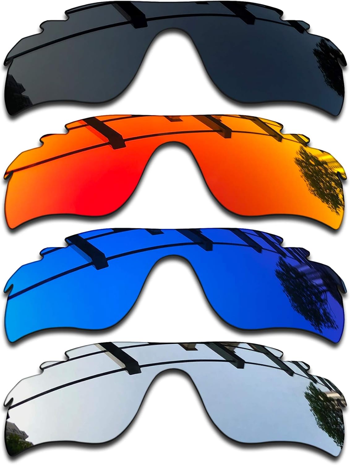 SEEABLE Premium Polarized Mirror Replacement Lenses for Oakley RadarLock Path Vented OO9181 sunglasses