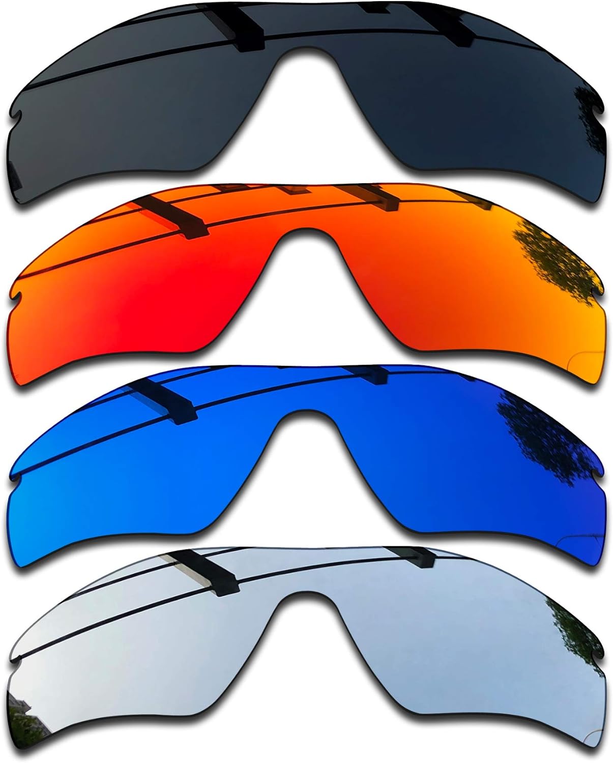 SEEABLE Premium Replacement Lenses & Rubber Kit for Oakley Radar Path/Radar Path Asian Fit Sunglasses