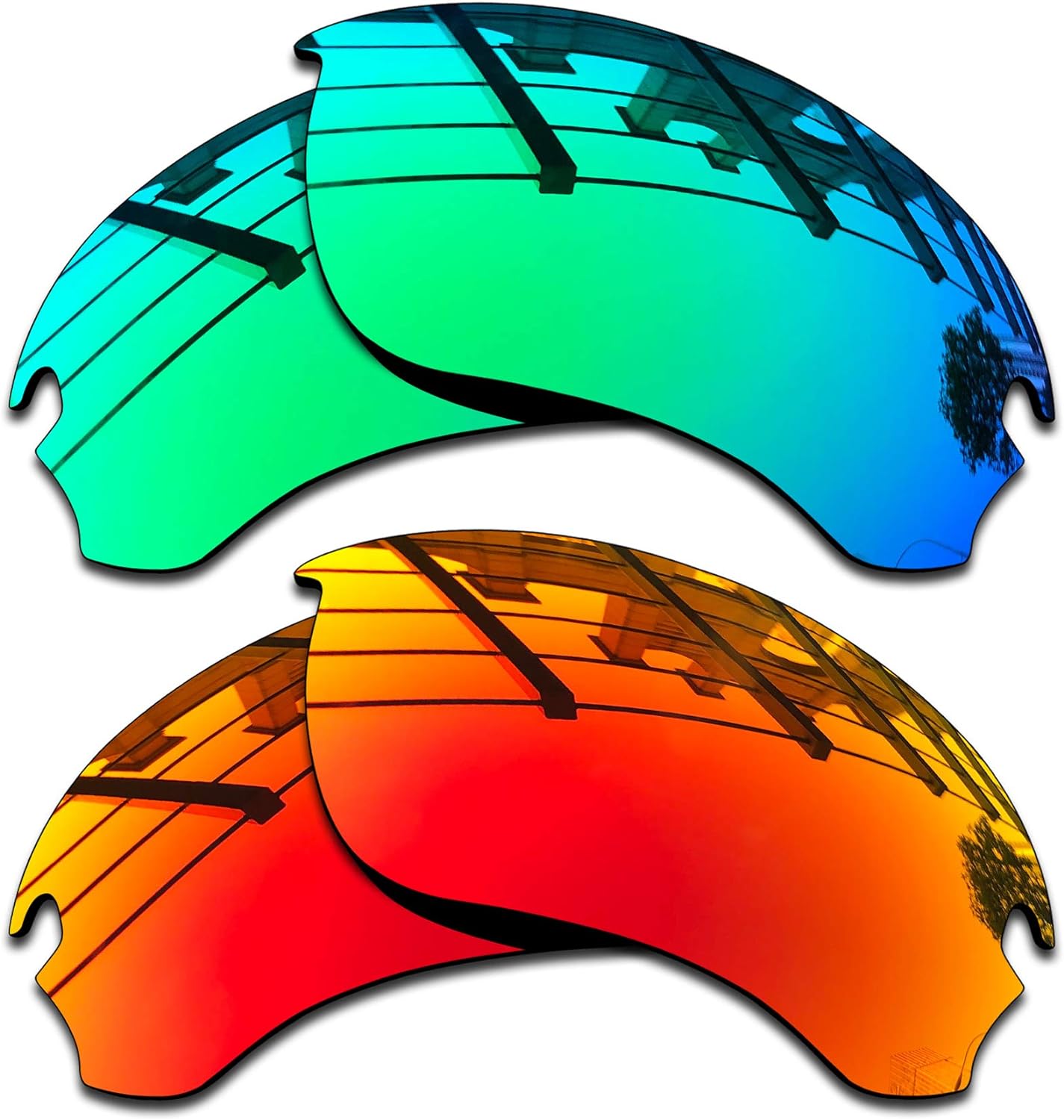 SEEABLE Premium Polarized Mirror Replacement Lenses & Nose Piece for Oakley Flak Draft OO9364 Sunglasses