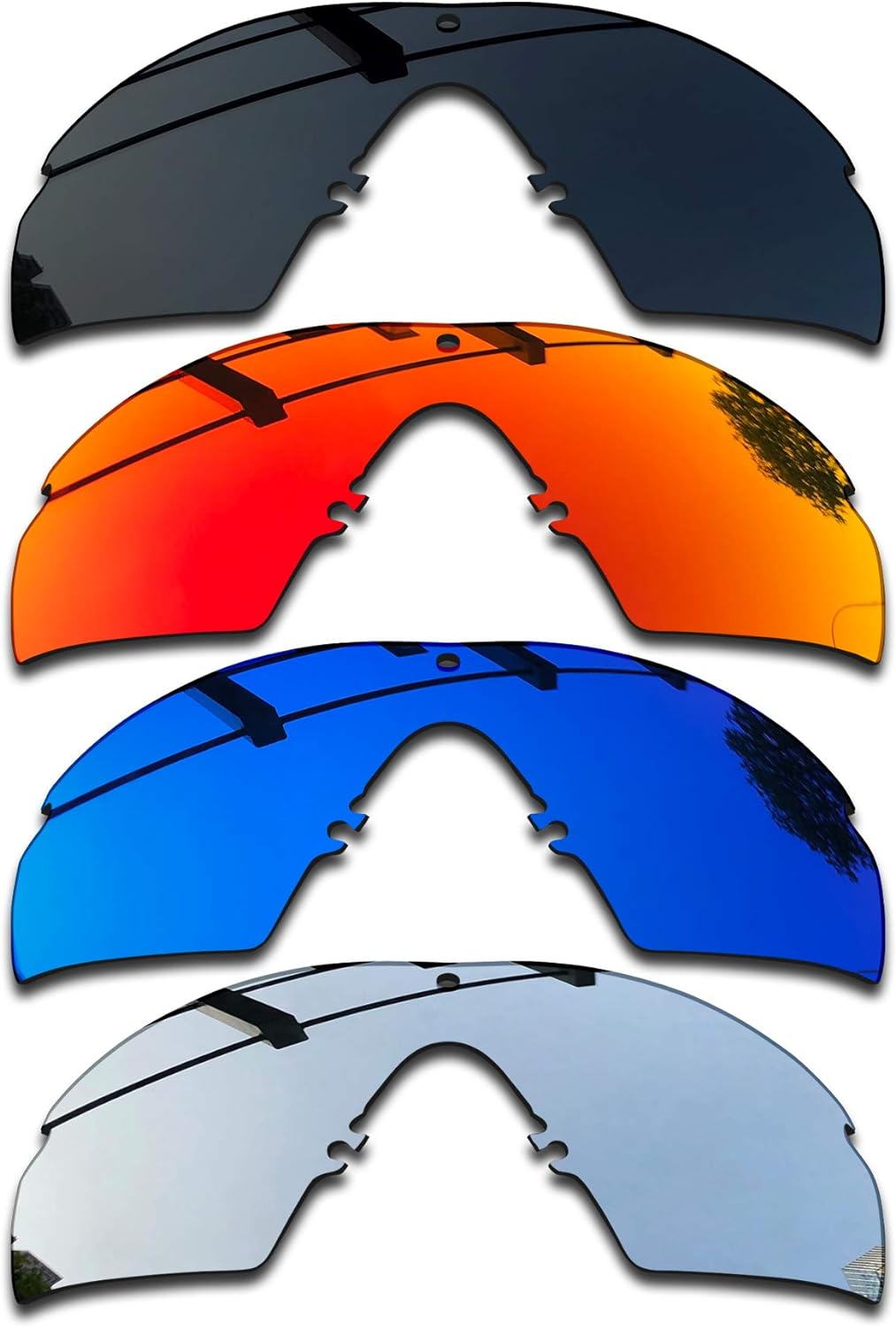 SEEABLE Premium Polarized Mirror Replacement Lenses & Rubber Kit for Oakley Si M Frame 3.0 OO9146 Sunglasses