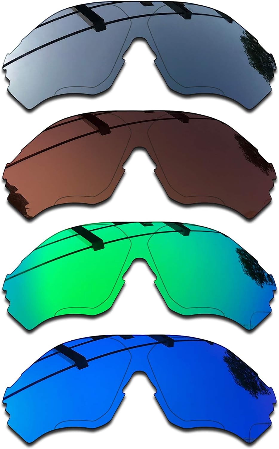 SEEABLE Premium Polarized Mirror Replacement Lenses for Oakley EV Zero Range OO9327 Sunglasses