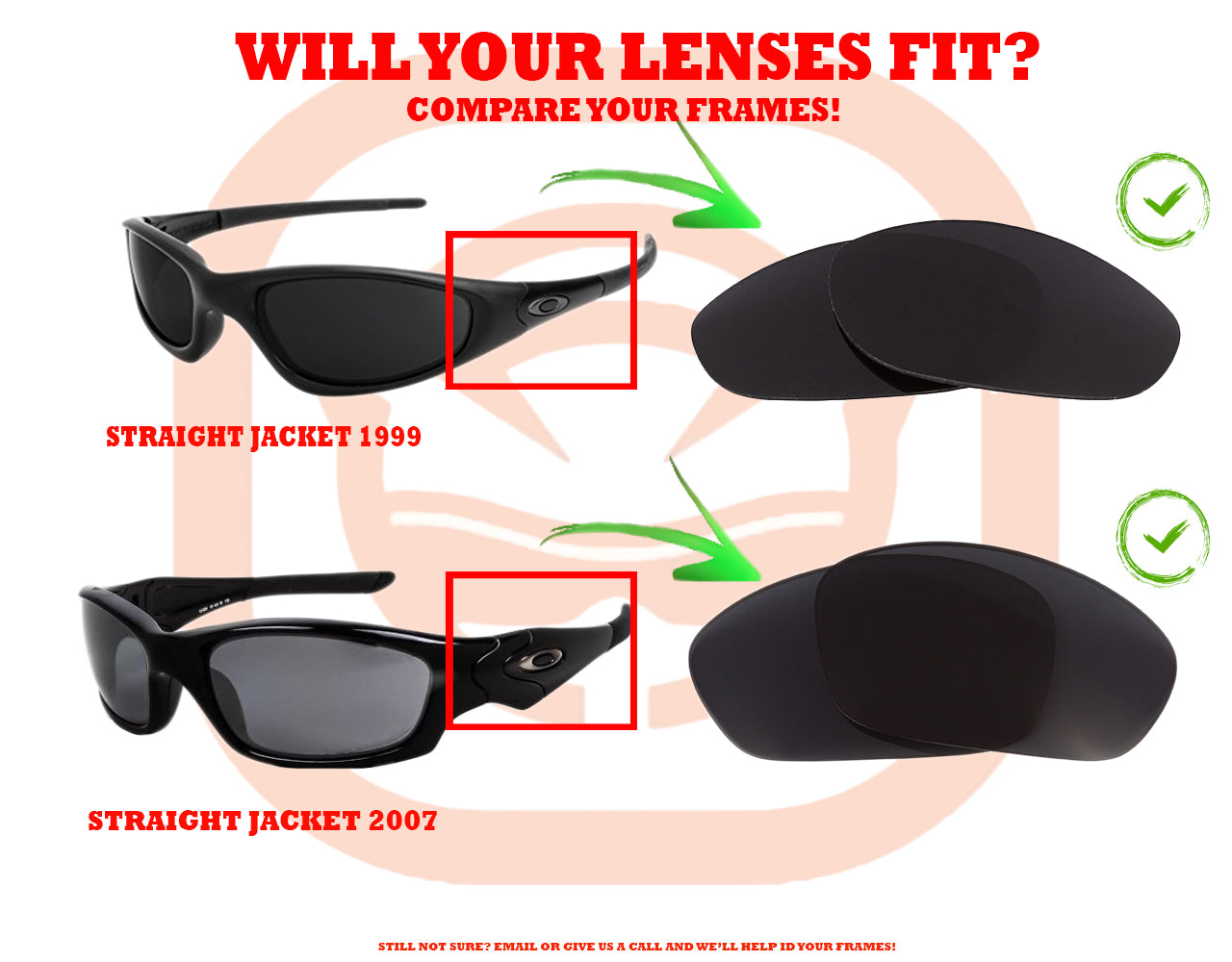 LenSwitch Replacement Lenses for Oakley Straight Jacket 1999 Sunglasses Multiple