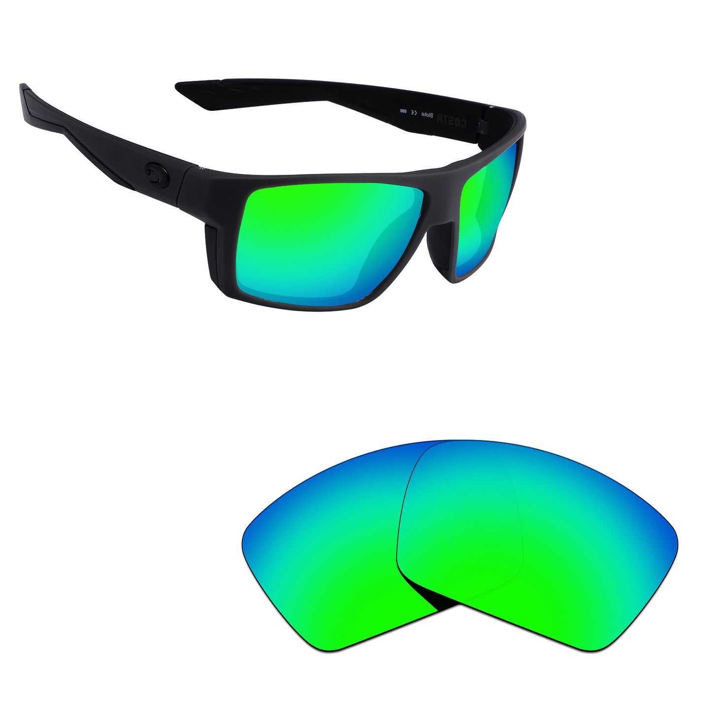 Hawkry Polarized Replacement Lens for - Costa Del Mar Bloke Sunglass - Options
