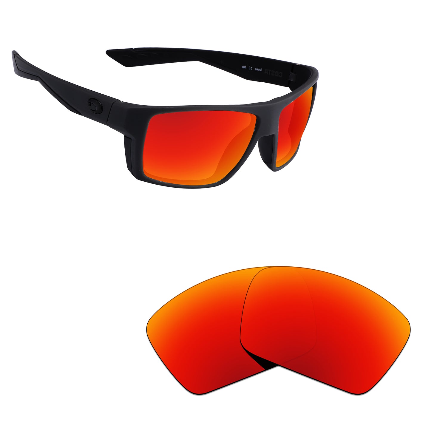 Hawkry Polarized Replacement Lens for - Costa Del Mar Bloke Sunglass - Options