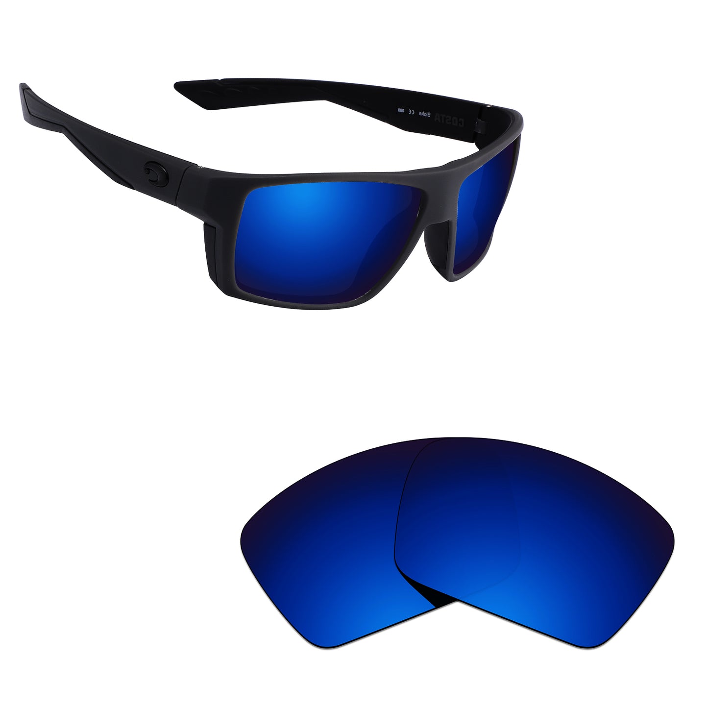 Hawkry Polarized Replacement Lens for - Costa Del Mar Bloke Sunglass - Options