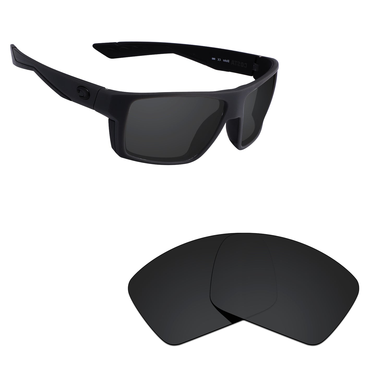 Hawkry Polarized Replacement Lens for - Costa Del Mar Bloke Sunglass - Options