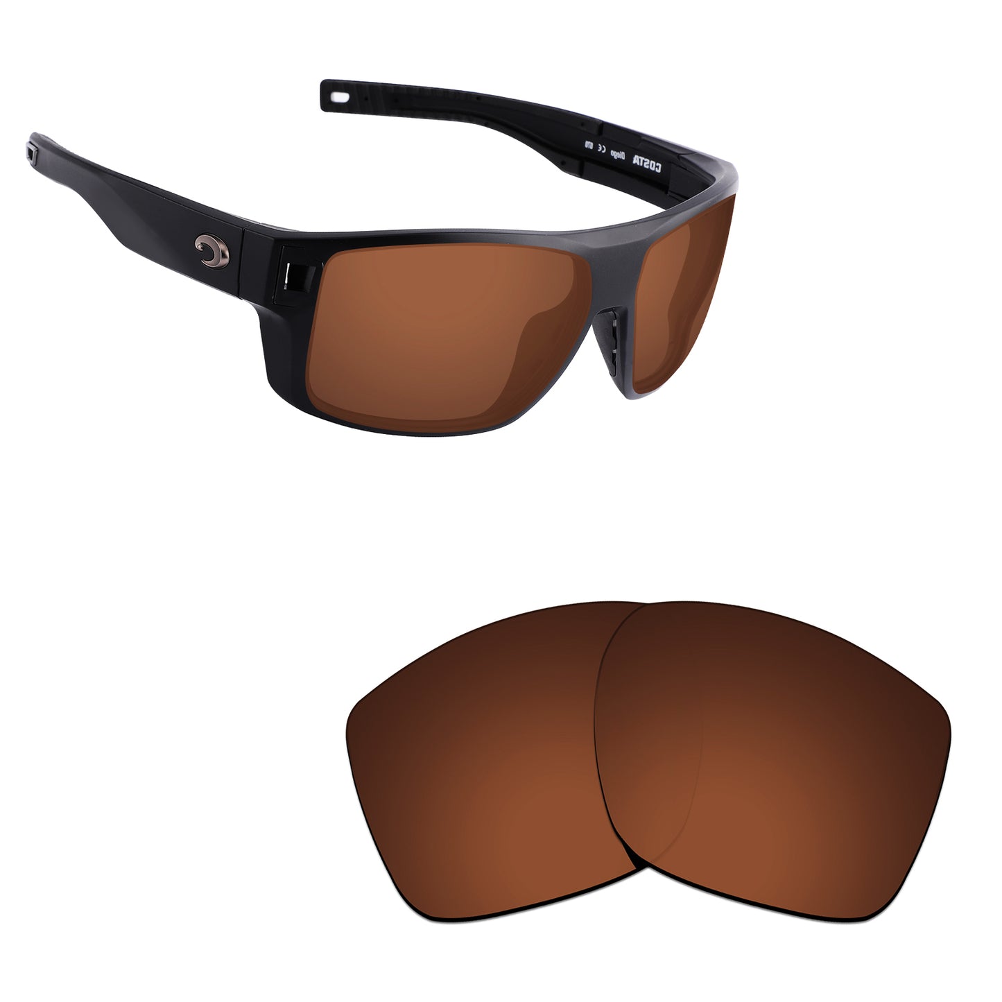 Hawkry Polarized Replacement Lens for - Costa Del Mar Diego Sunglass - Options