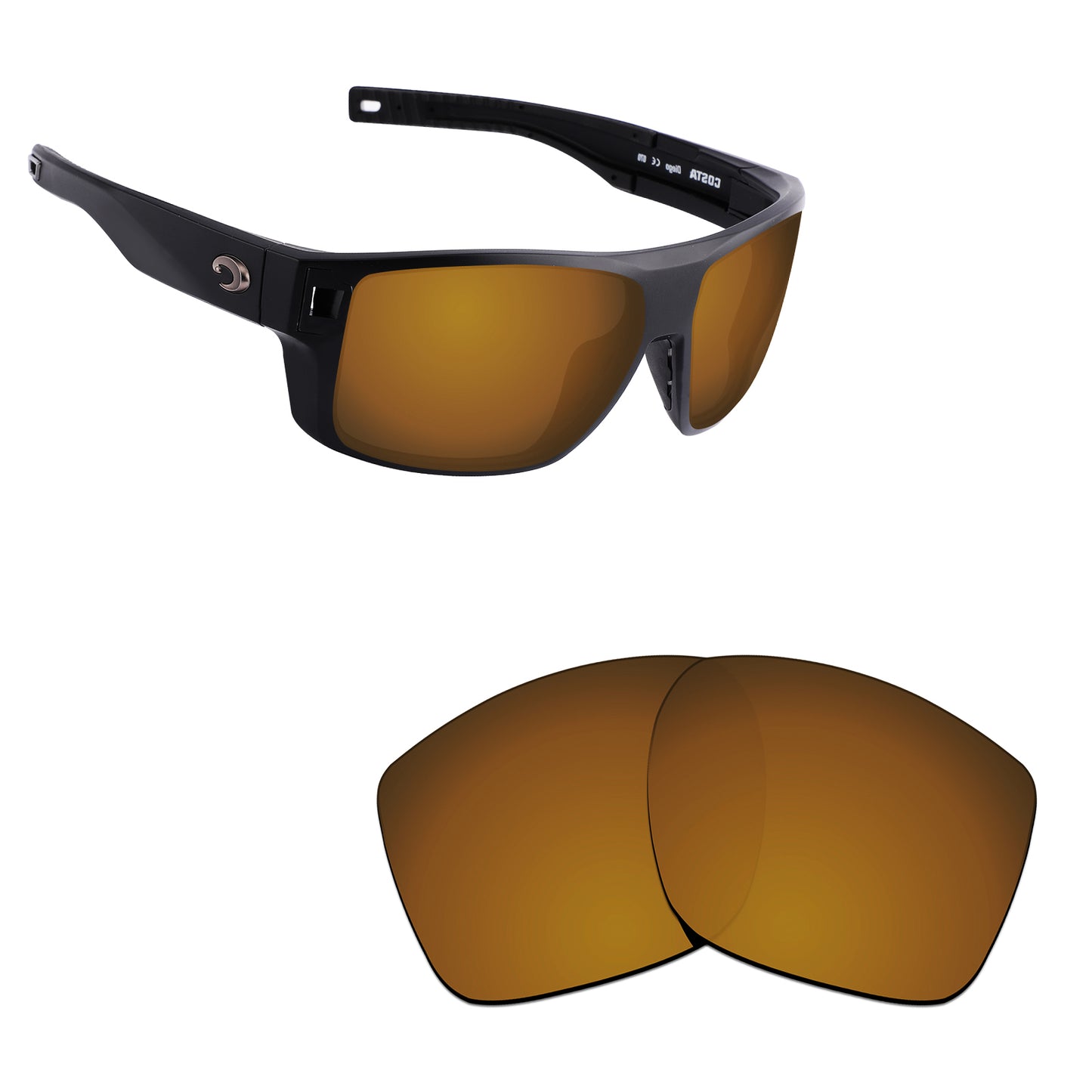 Hawkry Polarized Replacement Lens for - Costa Del Mar Diego Sunglass - Options