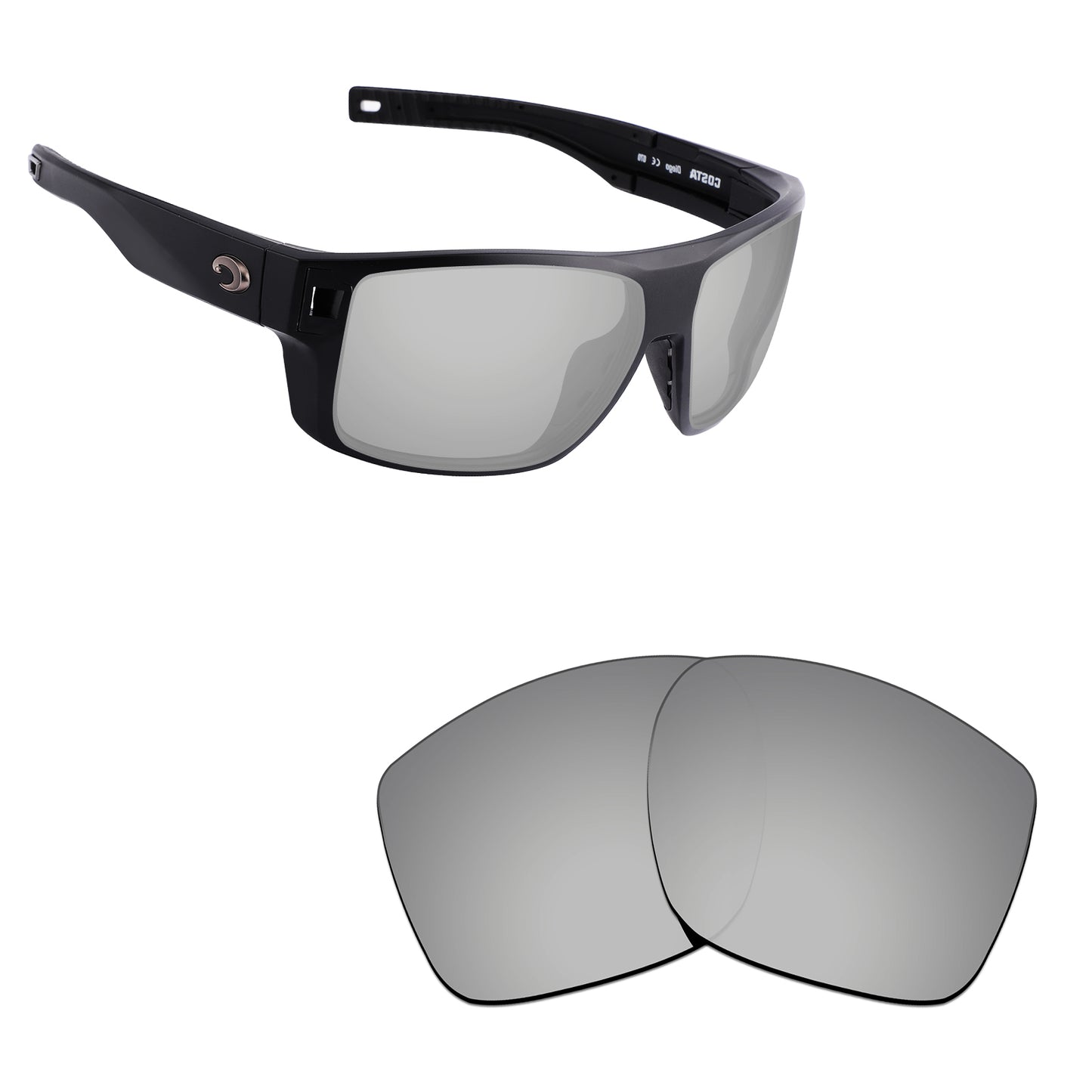 Hawkry Polarized Replacement Lens for - Costa Del Mar Diego Sunglass - Options