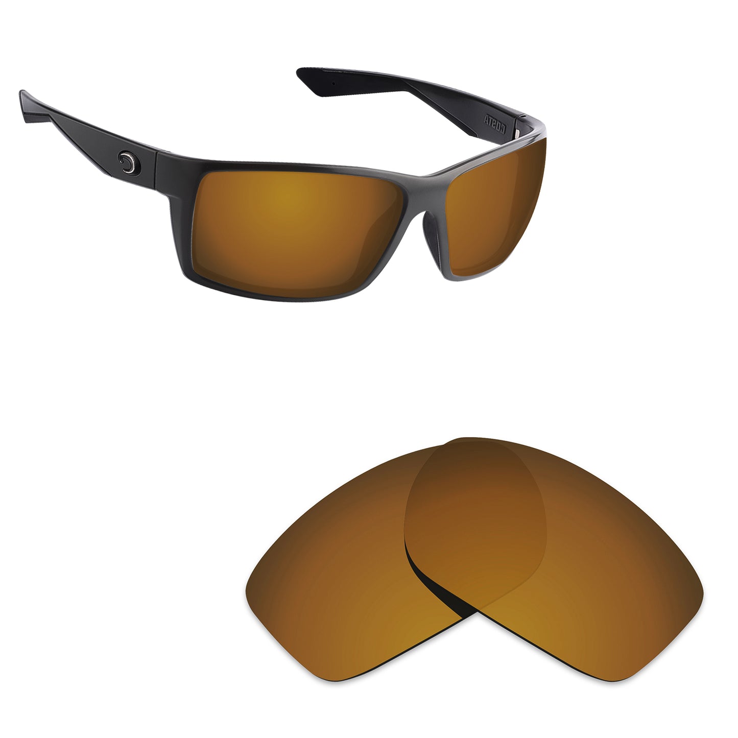 Hawkry Polarized Replacement Lens for - Costa Del Mar Reefton Sunglass - Options