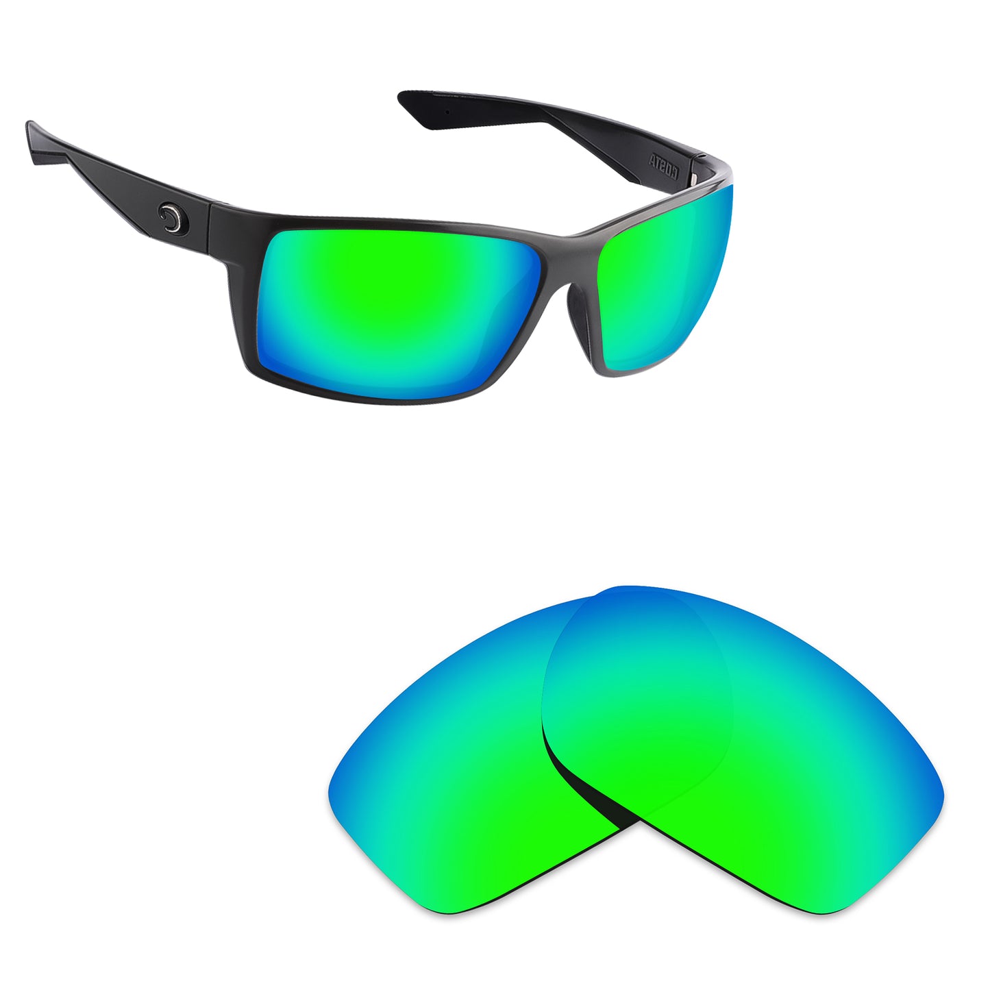 Hawkry Polarized Replacement Lens for - Costa Del Mar Reefton Sunglass - Options