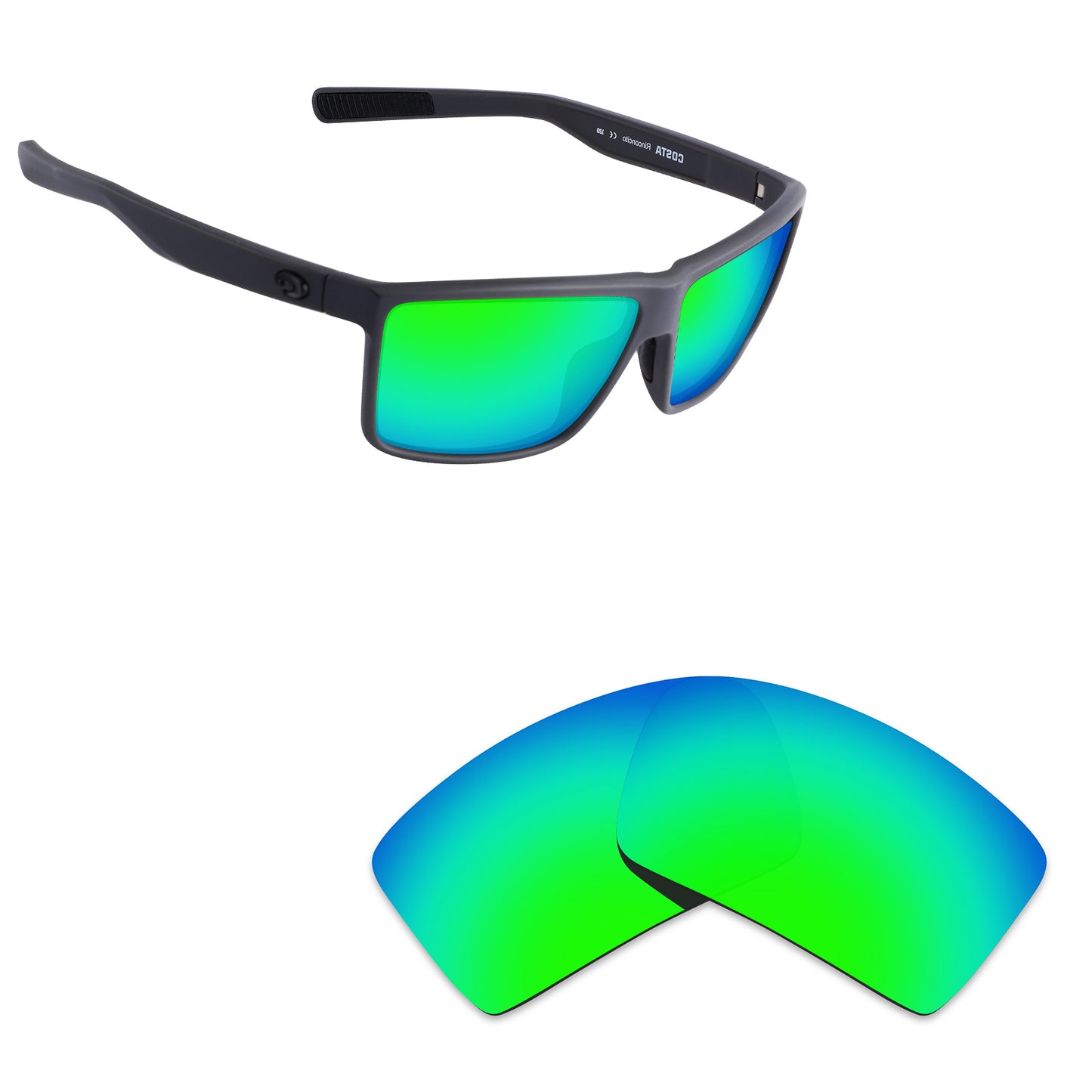 Hawkry Polarized Replacement Lens for - Costa Del Mar Rincon Sunglass - Options