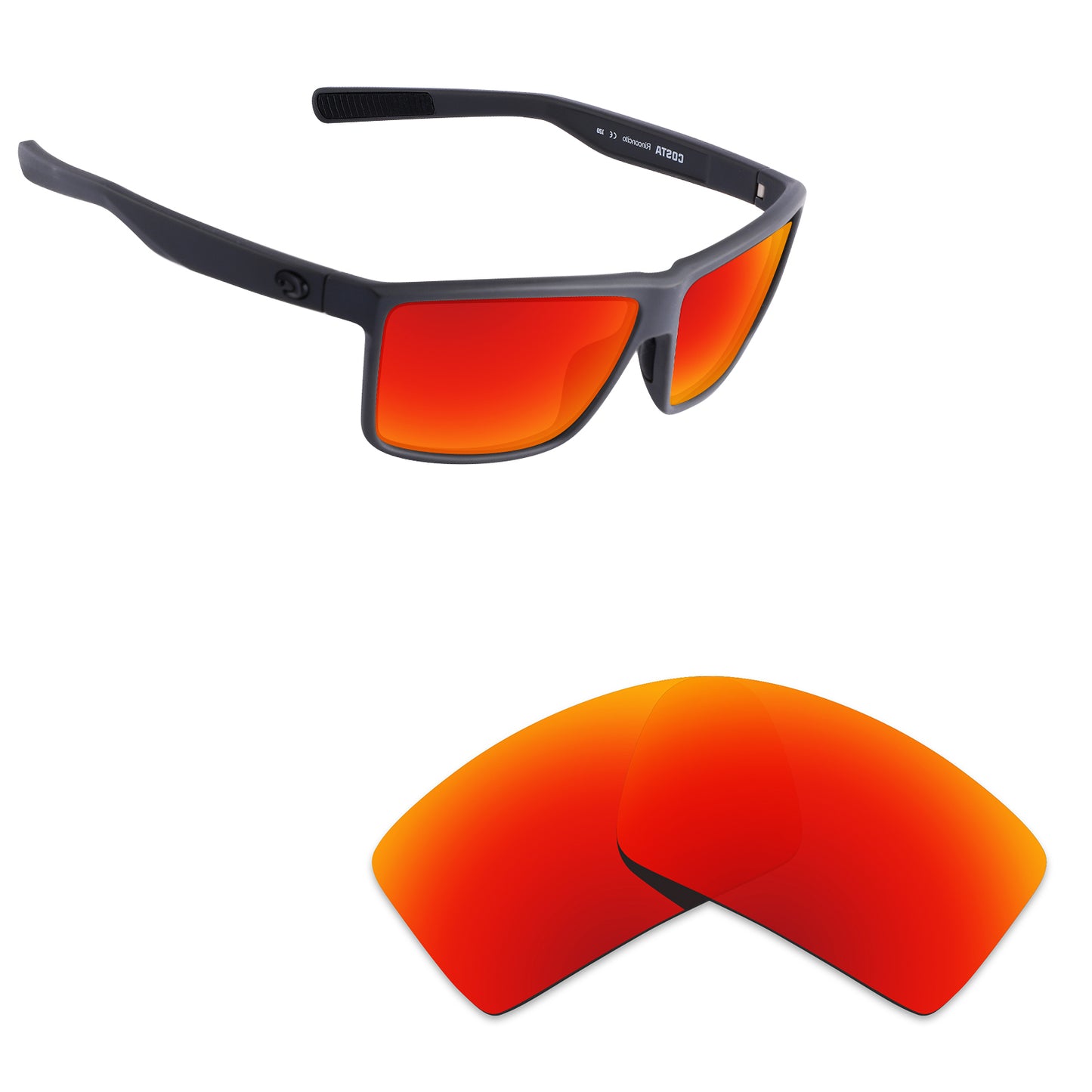 Hawkry Polarized Replacement Lens for - Costa Del Mar Rincon Sunglass - Options