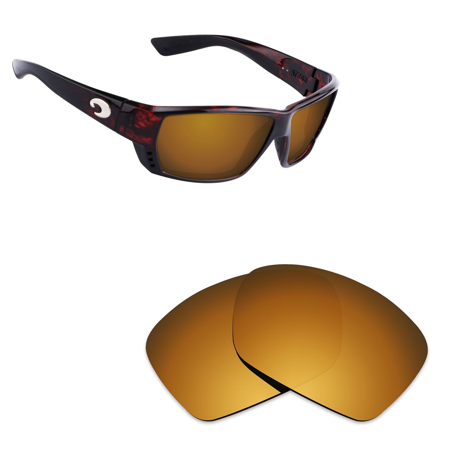 Hawkry Polarized Replacement Lens for-Costa Del Mar Tuna Alley Sunglass-Options