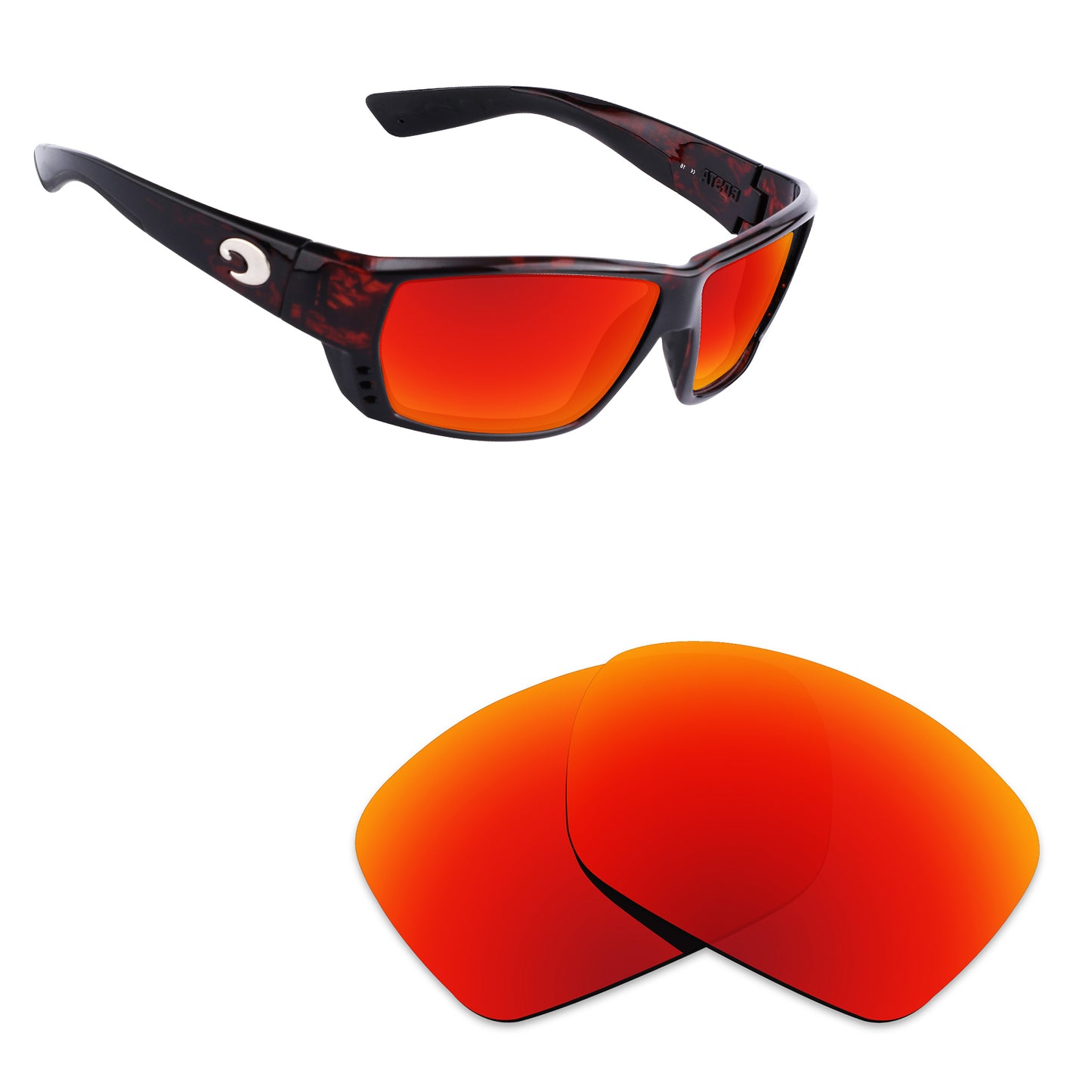 Hawkry Polarized Replacement Lens for-Costa Del Mar Tuna Alley Sunglass-Options