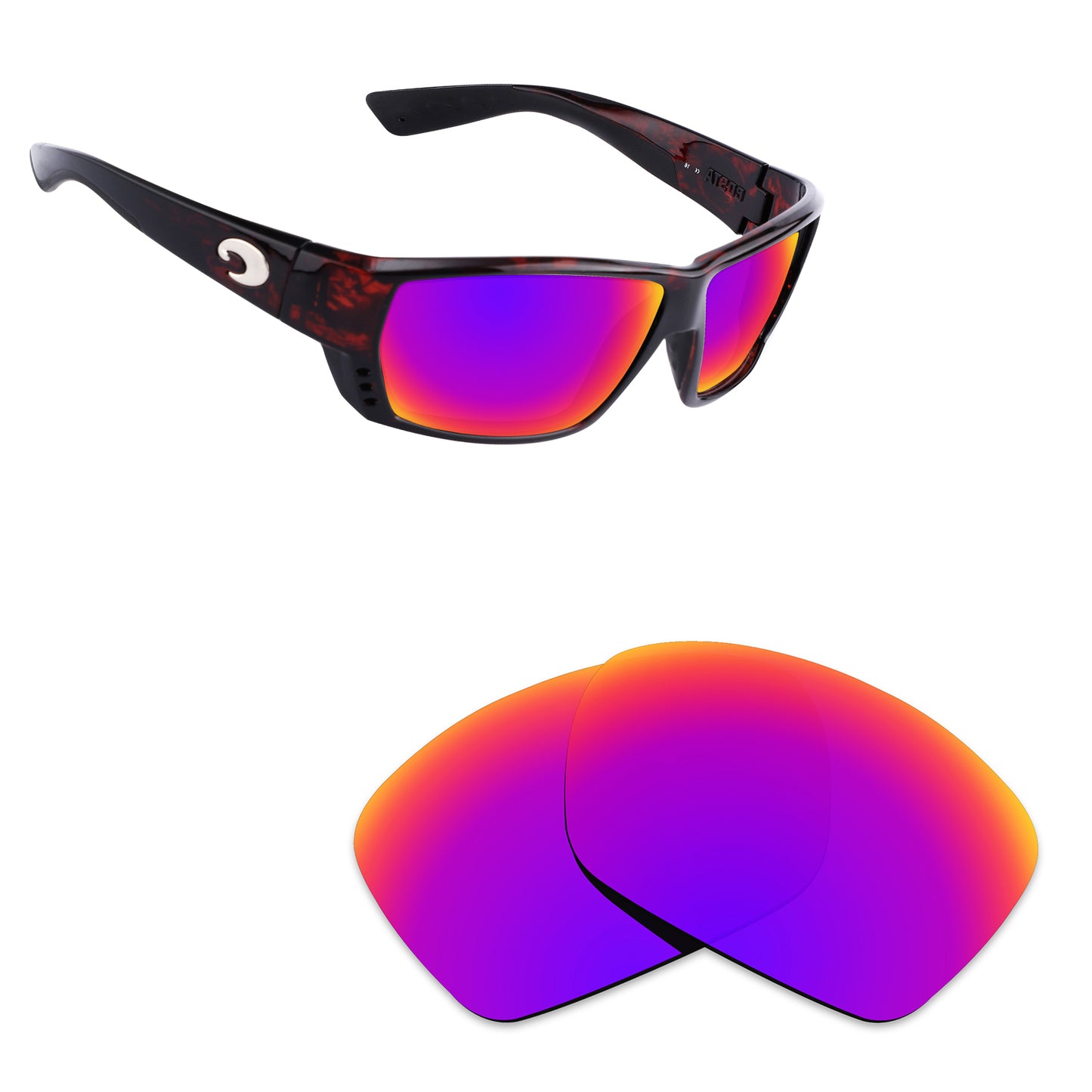 Hawkry Polarized Replacement Lens for-Costa Del Mar Tuna Alley Sunglass-Options