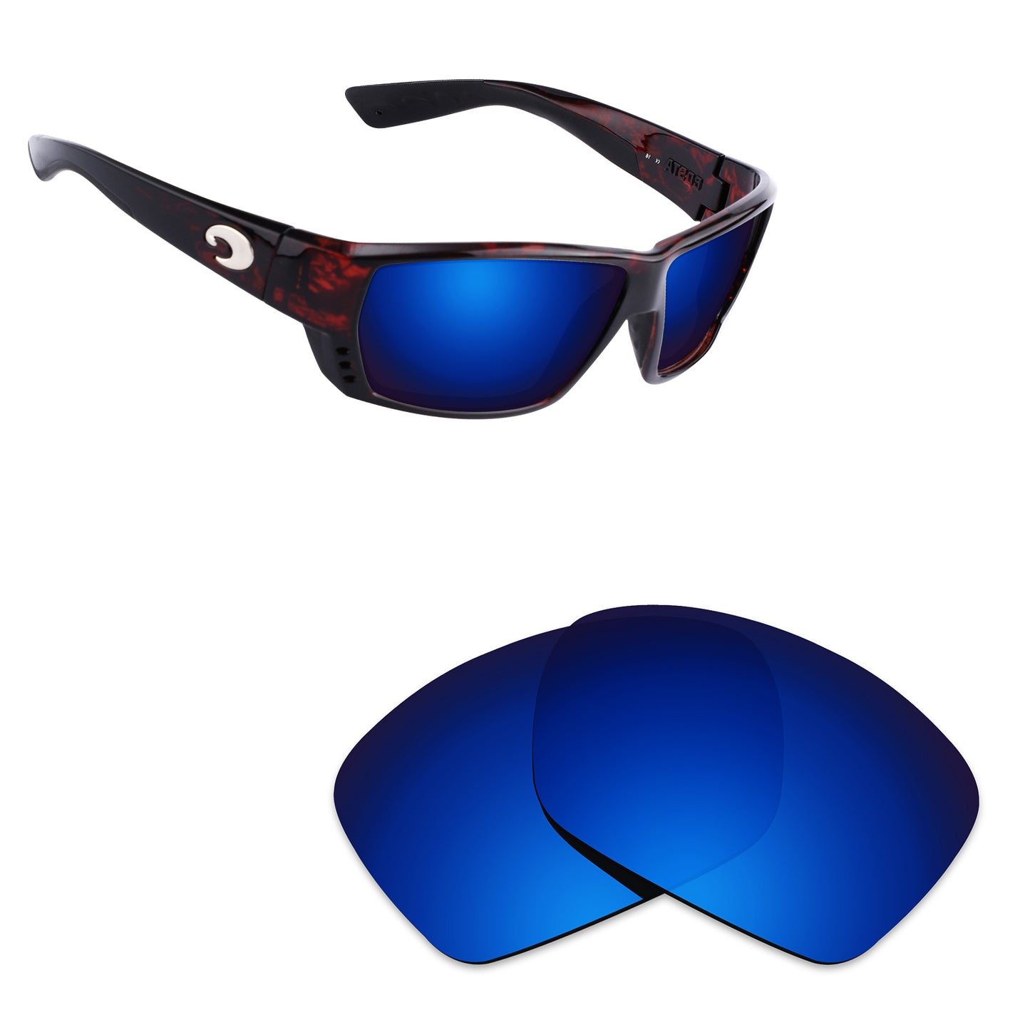 Hawkry Polarized Replacement Lens for-Costa Del Mar Tuna Alley Sunglass-Options
