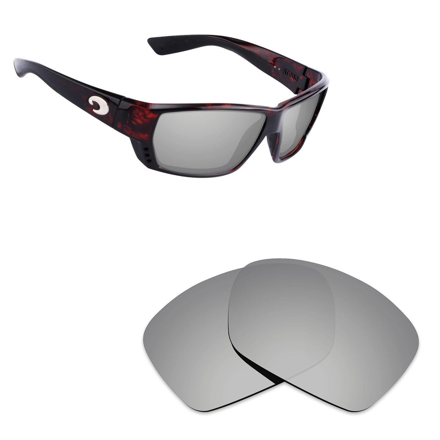 Hawkry Polarized Replacement Lens for-Costa Del Mar Tuna Alley Sunglass-Options