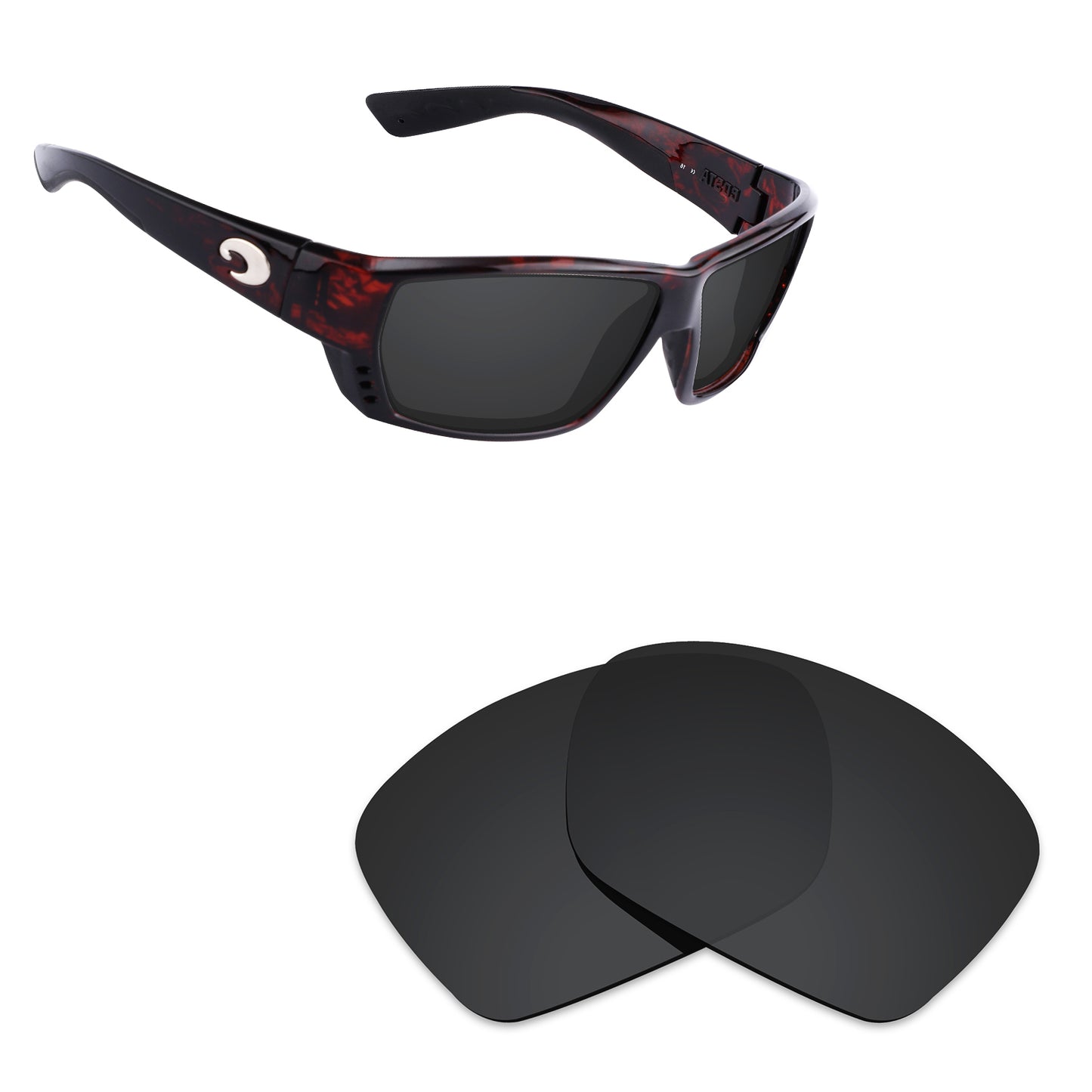 Hawkry Polarized Replacement Lens for-Costa Del Mar Tuna Alley Sunglass-Options