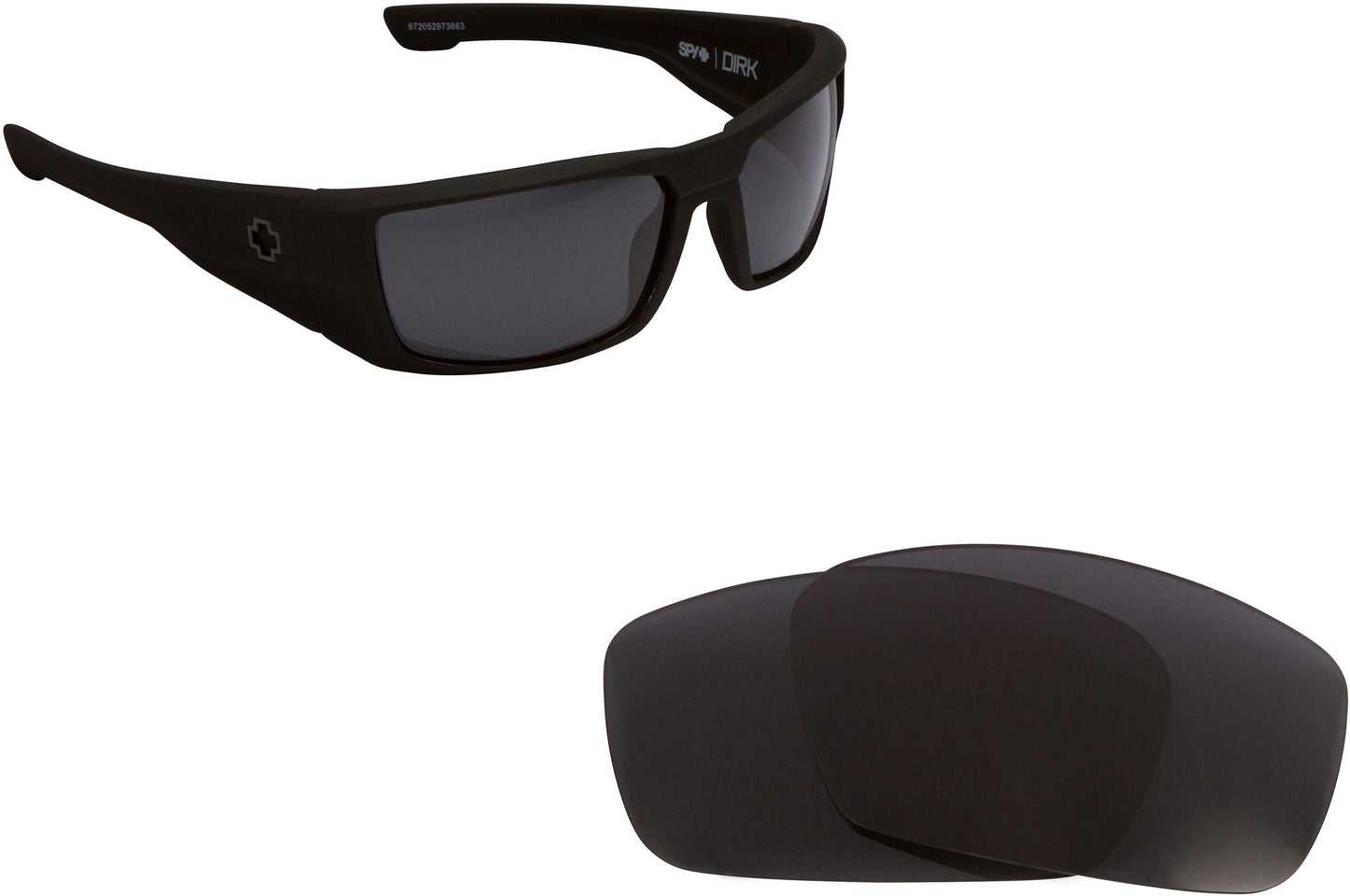 LenSwitch Replacement Lenses for SPY OPTICS DIRK Sunglasses Multi-Color