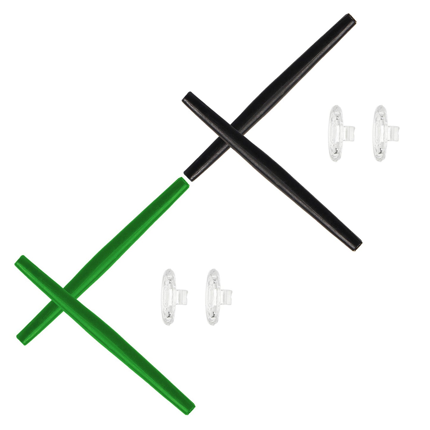 Hawkry Silicone Replacement Earsocks & Nose Pieces For-Oakley Whisker Multi