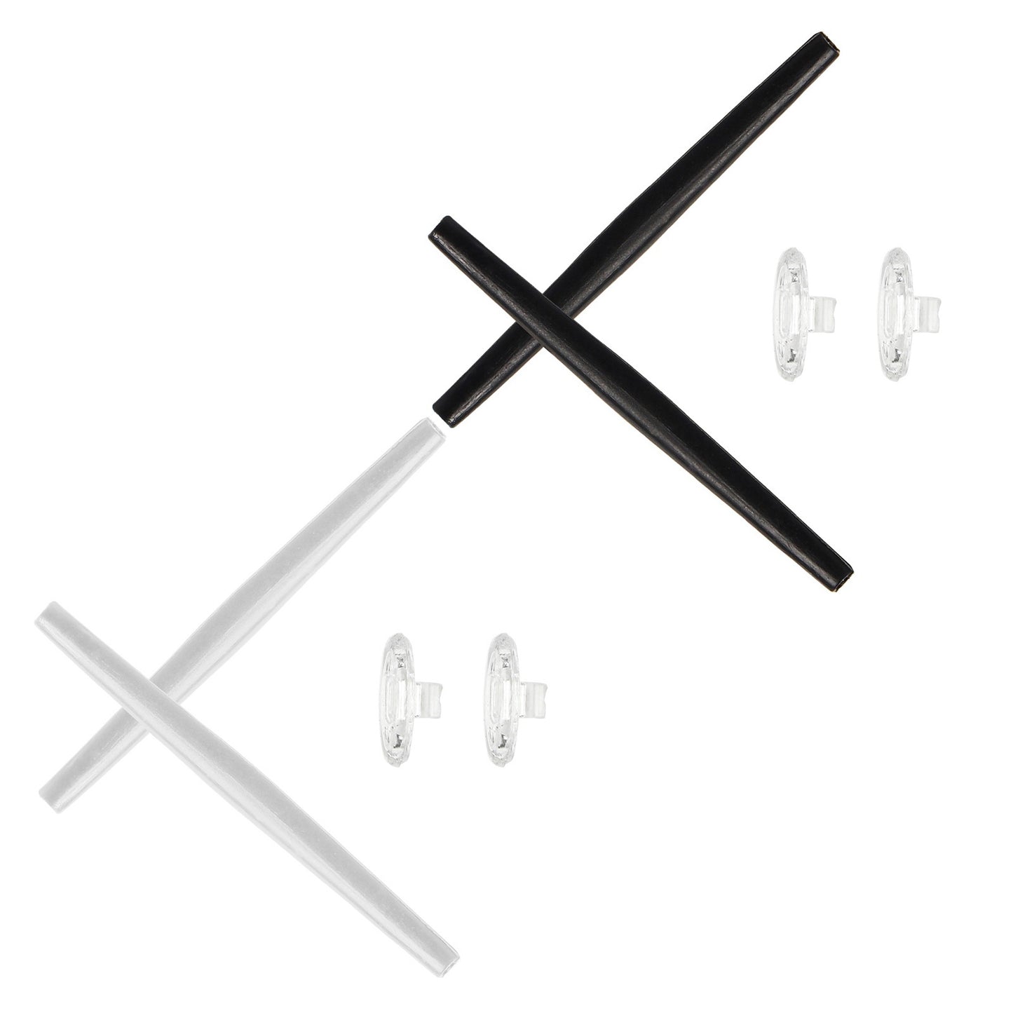 Hawkry Silicone Replacement Earsocks & Nose Pieces For-Oakley Whisker Multi