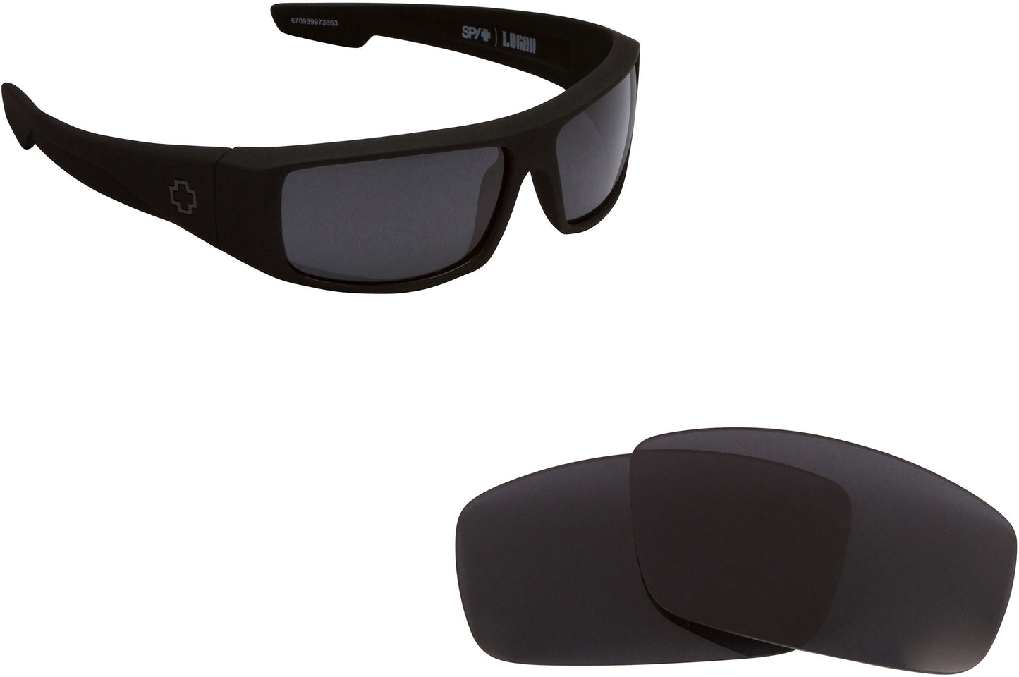 LenSwitch Replacement Lenses for SPY OPTICS LOGAN Sunglasses Multi-Color