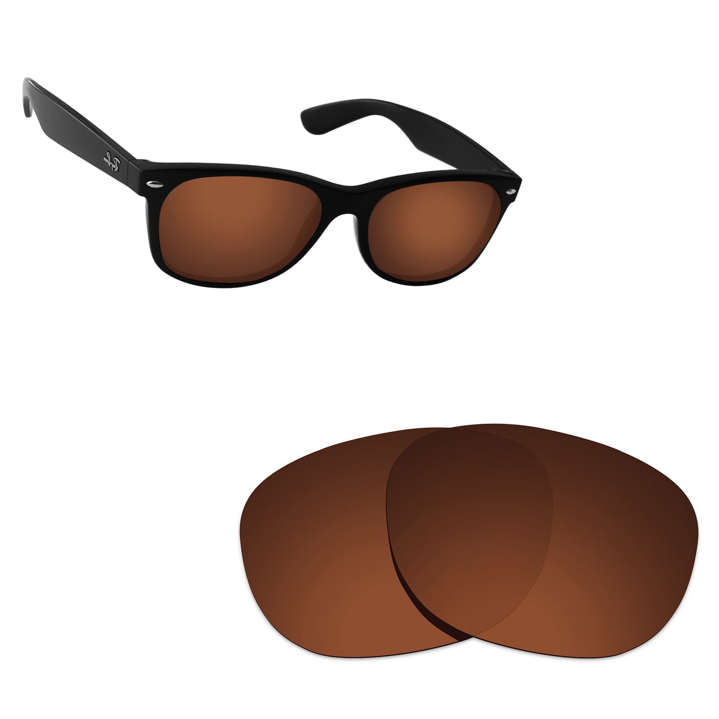 Hawkry Polarized Replacement Lens for - Ray-Ban RB2132-55 Sunglass - Options