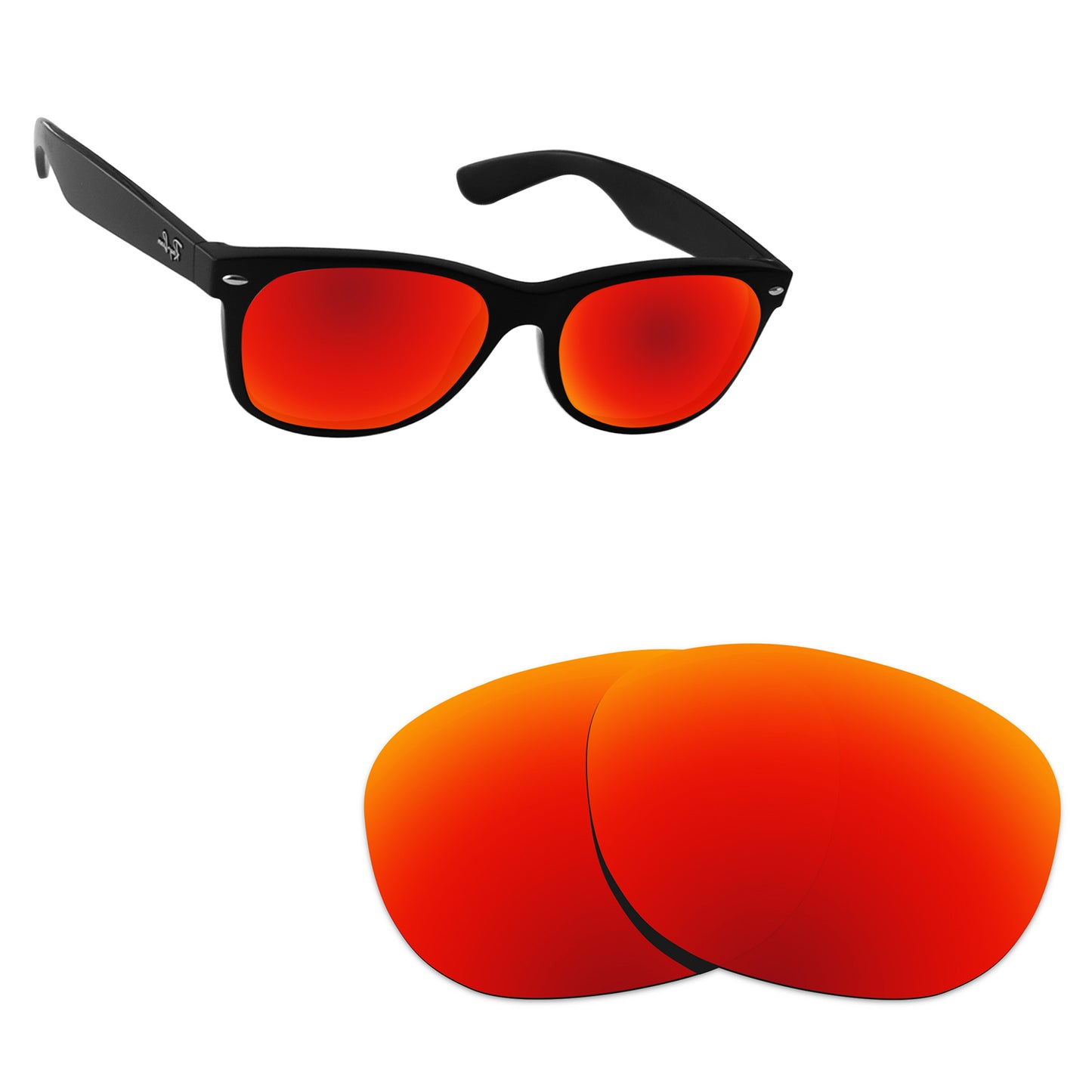 Hawkry Polarized Replacement Lens for - Ray-Ban RB2132-55 Sunglass - Options