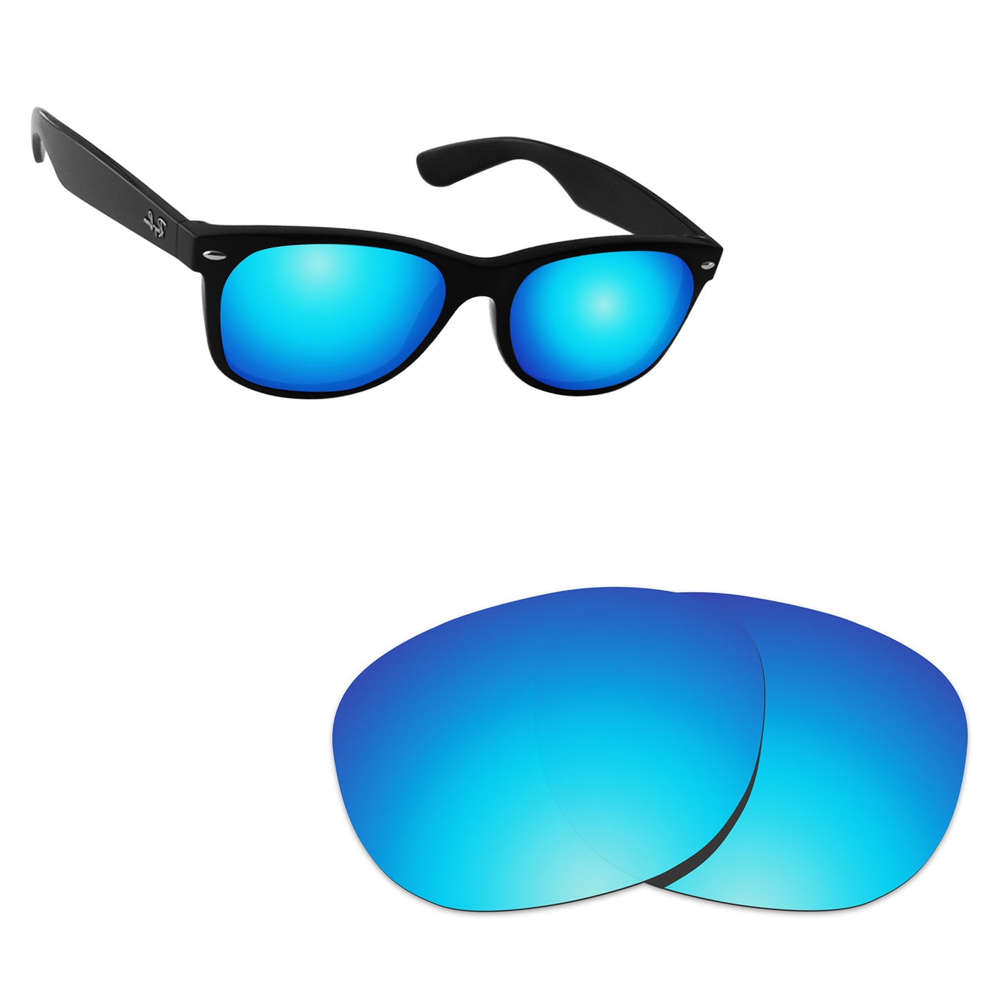 Hawkry Polarized Replacement Lens for - Ray-Ban RB2132-55 Sunglass - Options