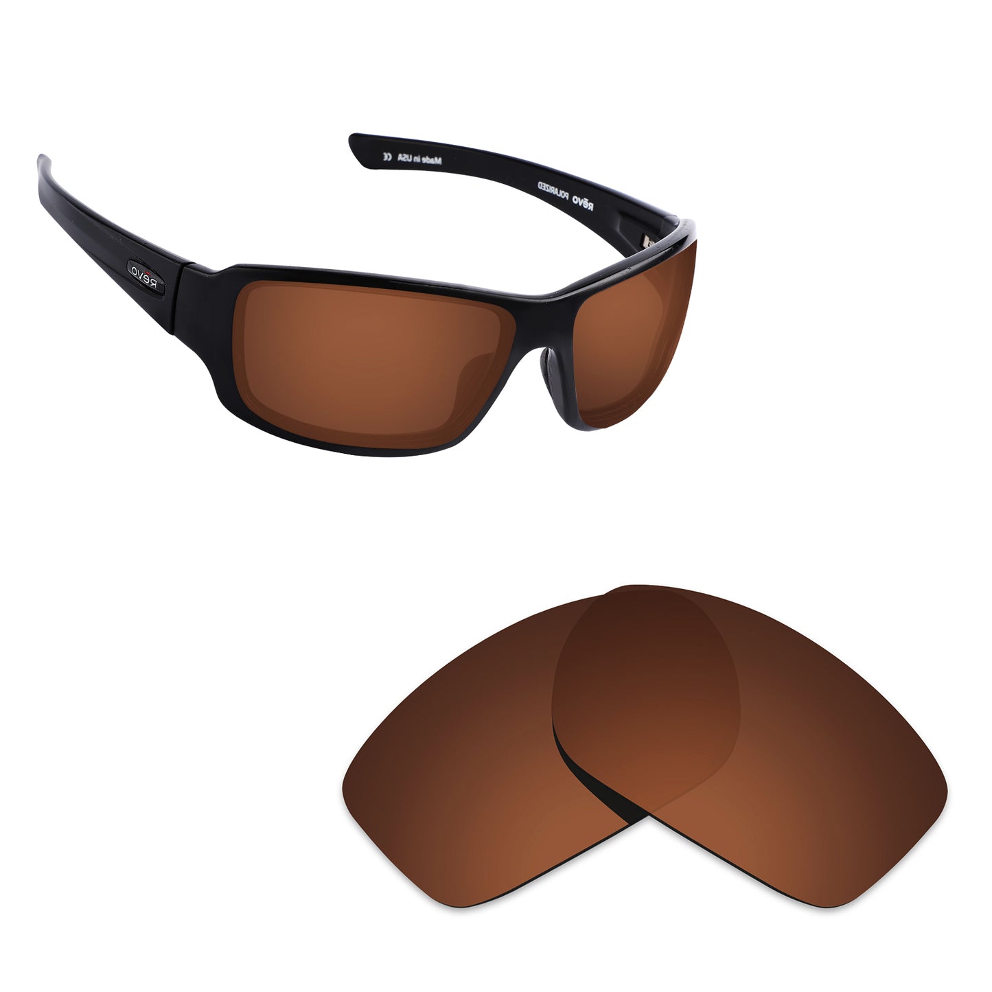 Hawkry Polarized Replacement Lens for - Revo Bearing RE4057 Sunglass - Options