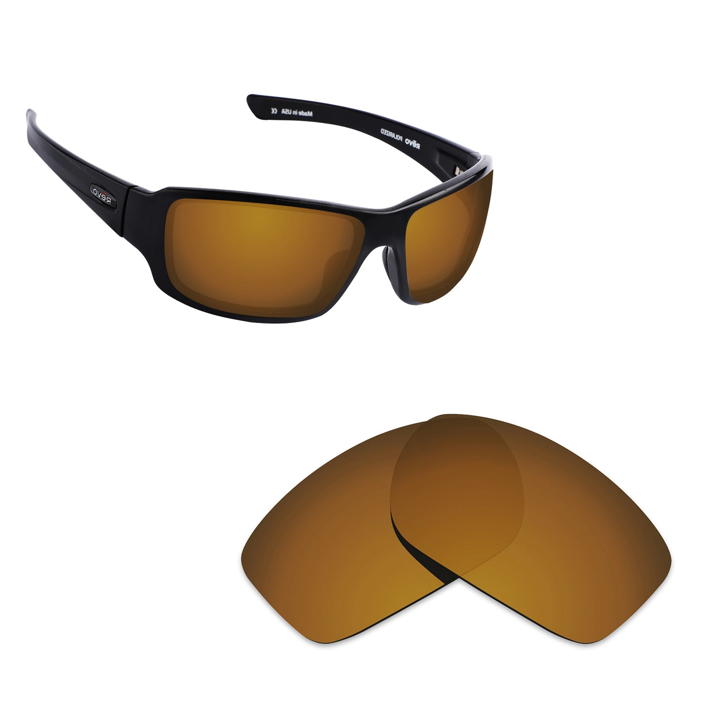 Hawkry Polarized Replacement Lens for - Revo Bearing RE4057 Sunglass - Options