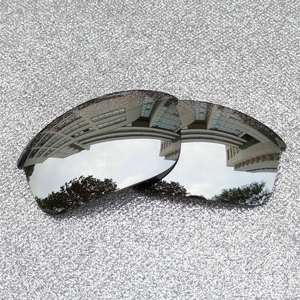 Polarized Replacement Lenses For-Oakley Half Jacket XLJ Frame Silver