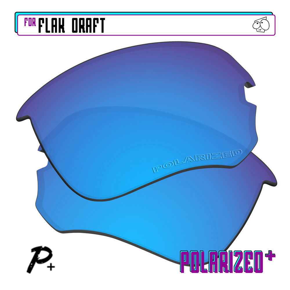 POLARIZED+ Replacement Lens For-Oakley Flak Draft Sunglass Anti-Scratch