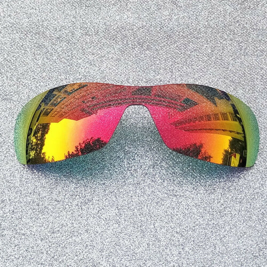 2 Sets Fire Red Polarized Replacement Lenses For-Oakley Antix Sunglass
