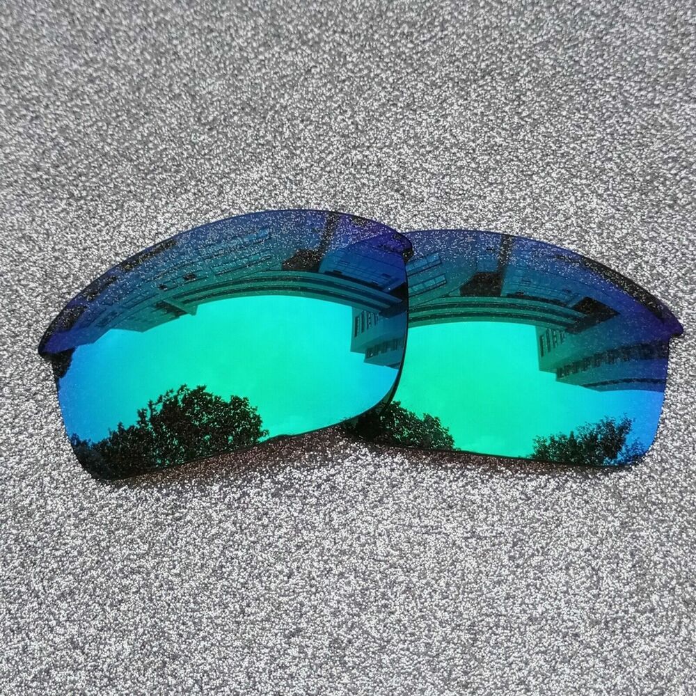 Green Polarized Replacement Lenses For-Oakley Flak Jacket Frame